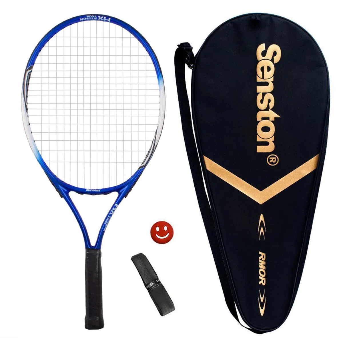 Senston Raqueta de Tenis 19/23/25,One-Piece-Desgin Raqueta Tenis, Incluido 1 Bolsa de Tenis / 1 Grip / 1 Amortiguadores
