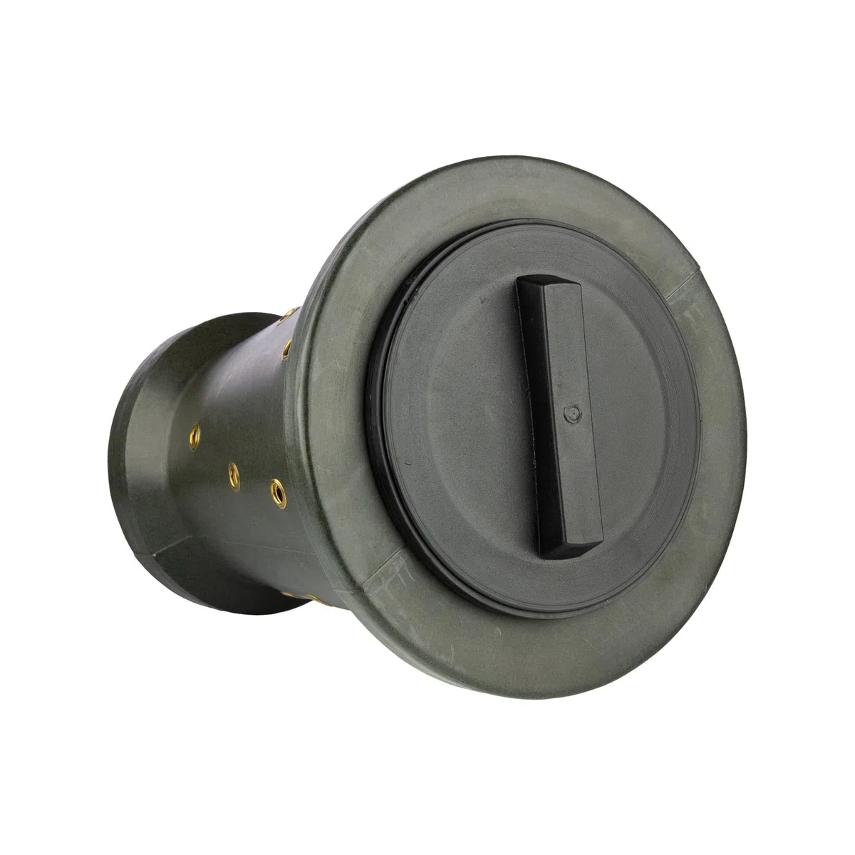 Eurohunt - Cono de alimentación 2.0, incluye anclaje al suelo y cuerda de fijación, reforzado, con ojales metálicos, agujeros fuertes de 14 mm, color verde, (máx. capacidad: 18 kg)