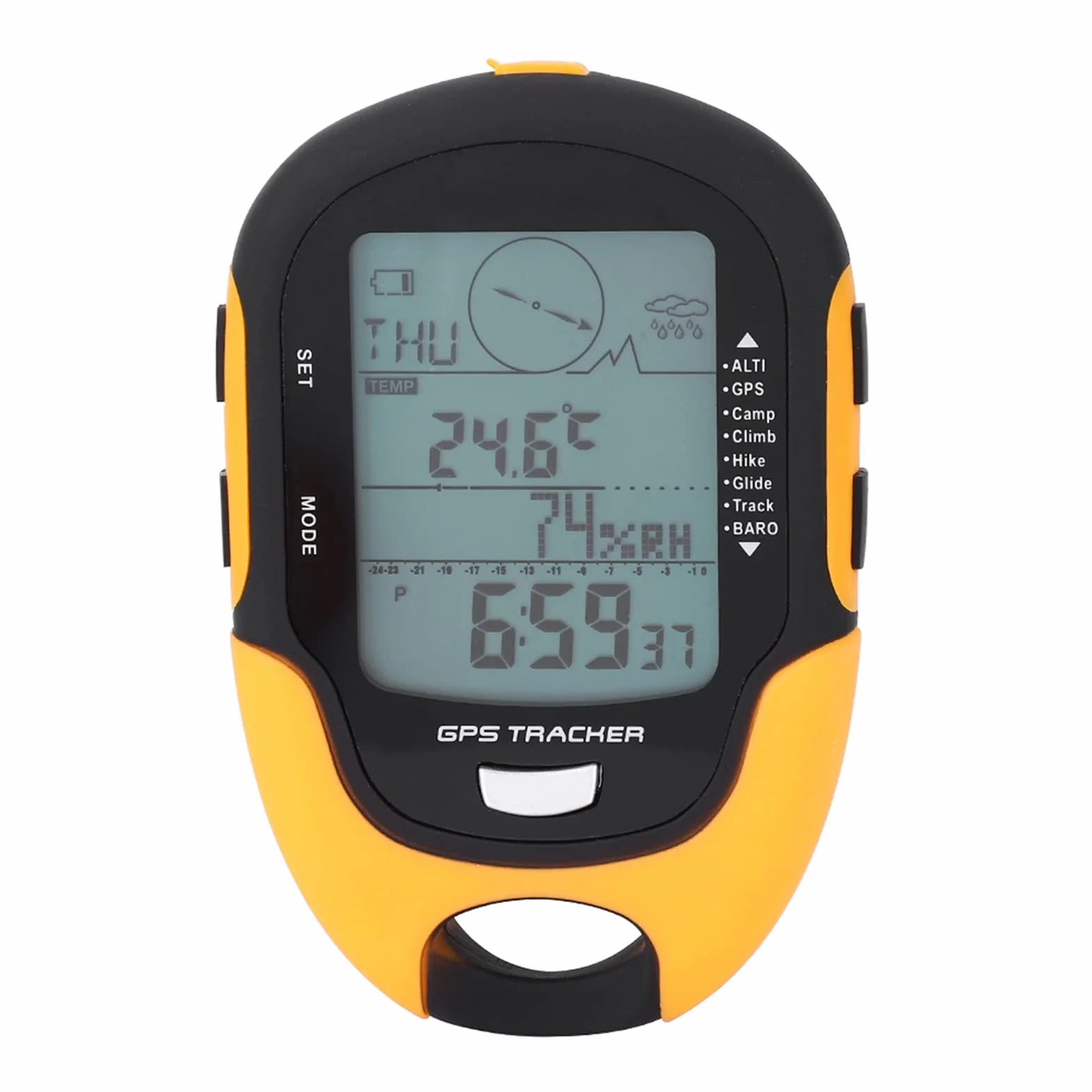 GPS Handheld Navigation Receiver USB Rechargeable Digital Altimeter Barometer