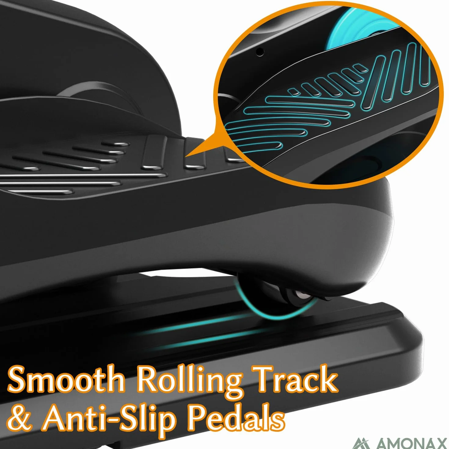 Amonax Pedaleador Eléctrico Motorizado, Elíptica para Pedalear Sentado, Mini Pedaleador para Ancianos, Ejercitador de Piernas Cardiovascular Debajo del Escritorio para Casa