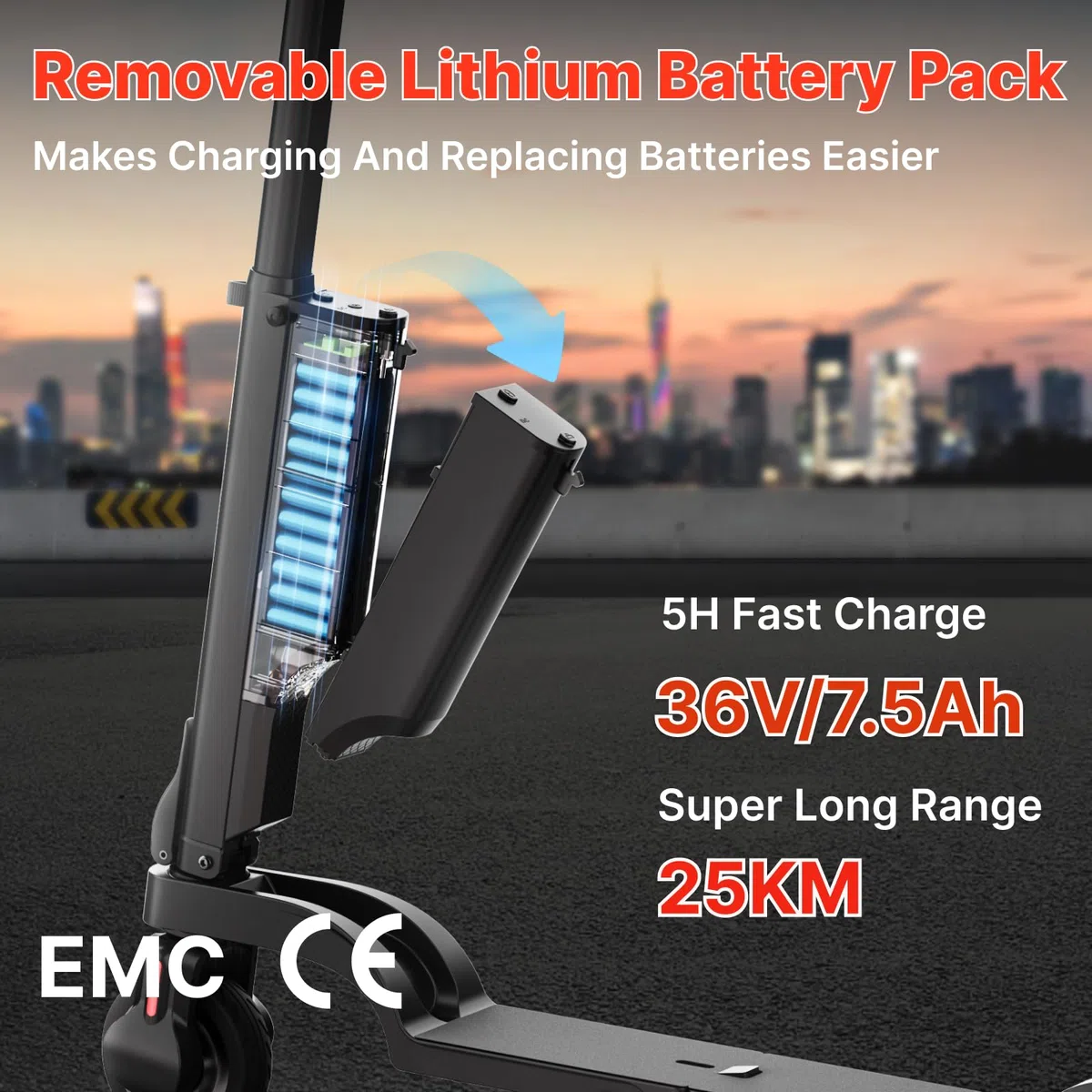 HX X6 Patinete Eléctrico Adultos 4 Pliegues para Mochila,El Portátil de los trotinete electrica Urbanos, Motor 350W & Batería Extraíble, Autonomía 20-40km,Pantalla Digital, aplicación
