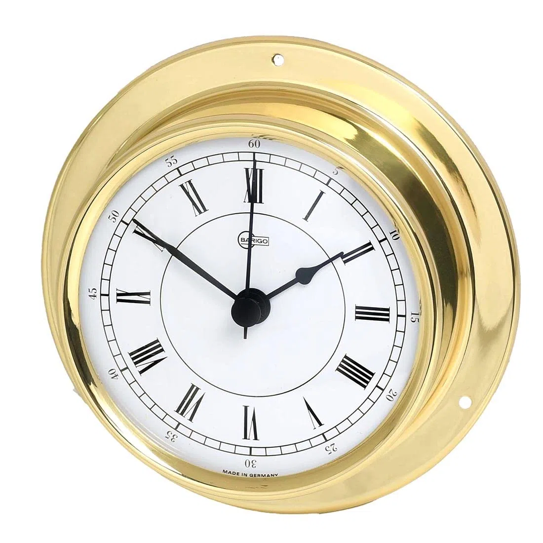 Barigo Cabin Equipment Reloj de barco Tempo latón pulido 110mm