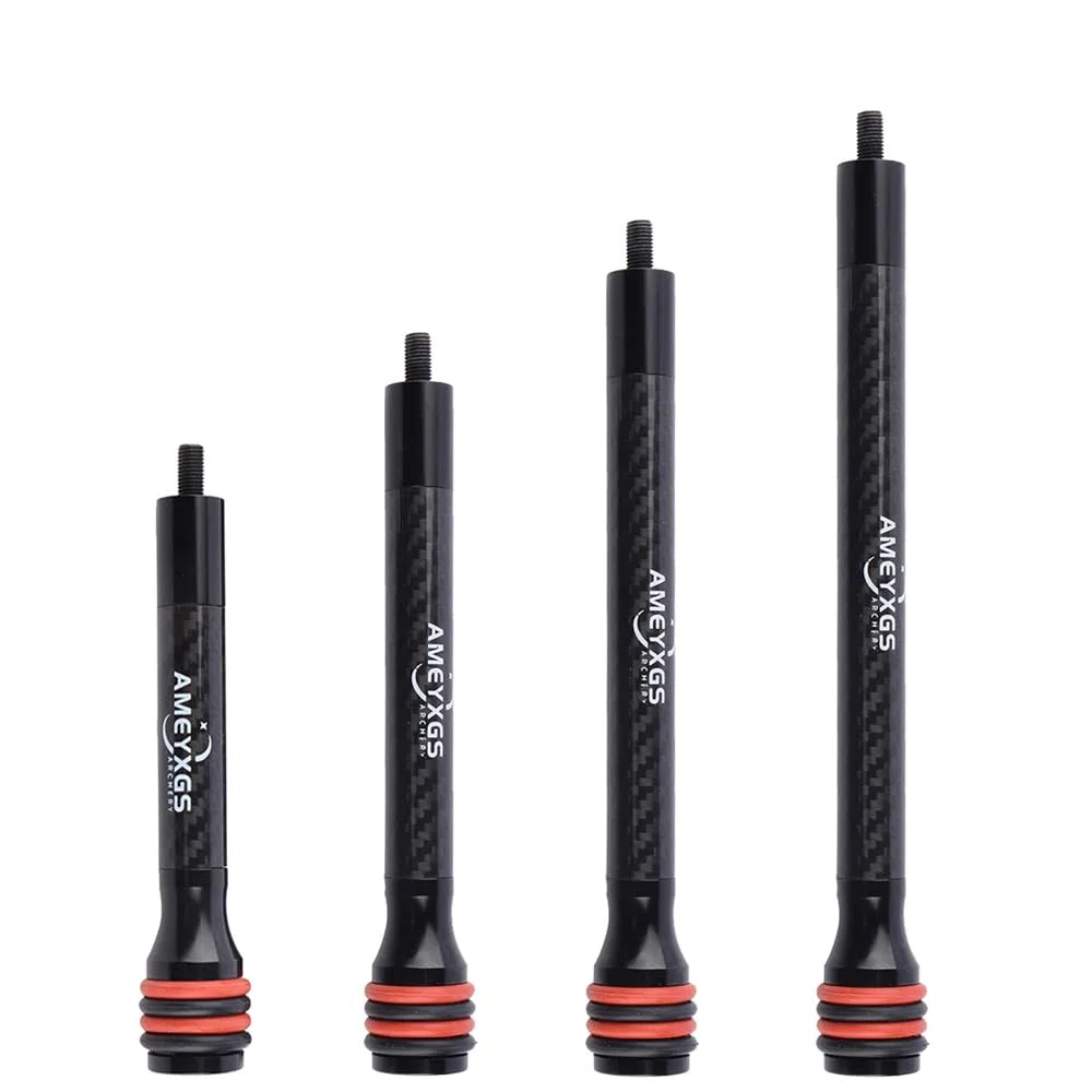 SHARROW Tiro al Arco Estabilizador de Proa Barra Lateral Estabilizador de Carbono 6" 8" 10" 12" Extender Varilla para Arco Compuesto y Arco Recurvo