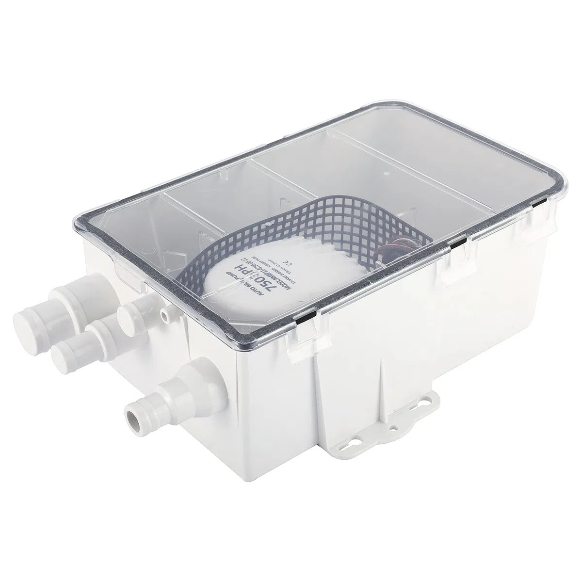 FreeTec Bomba de Sumidero de Ducha para Barco, Sistema de Bomba de Ducha Marina (12 V, 750 GPH)