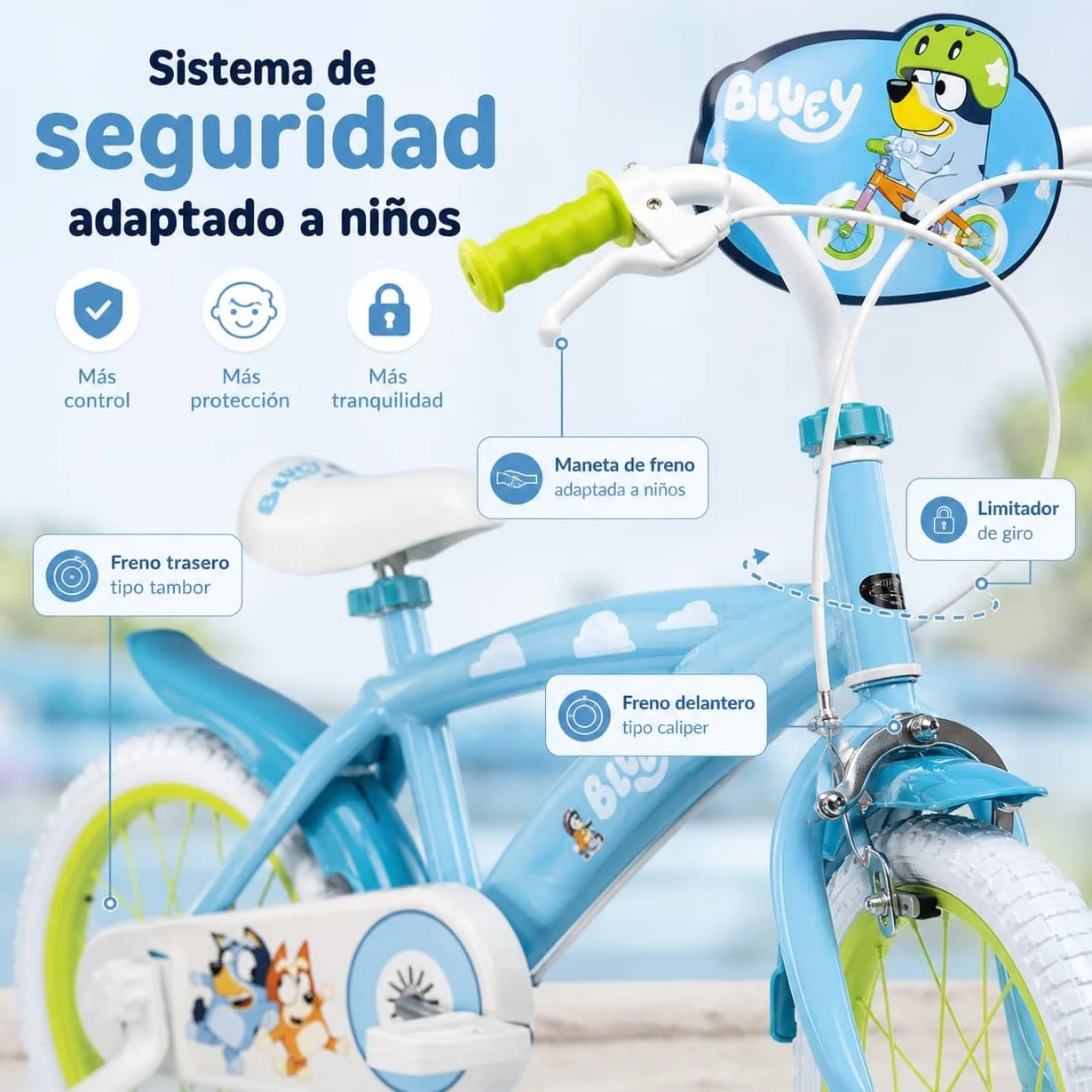 TOIMSA Bicicleta Bluey 14" (4/6 años)