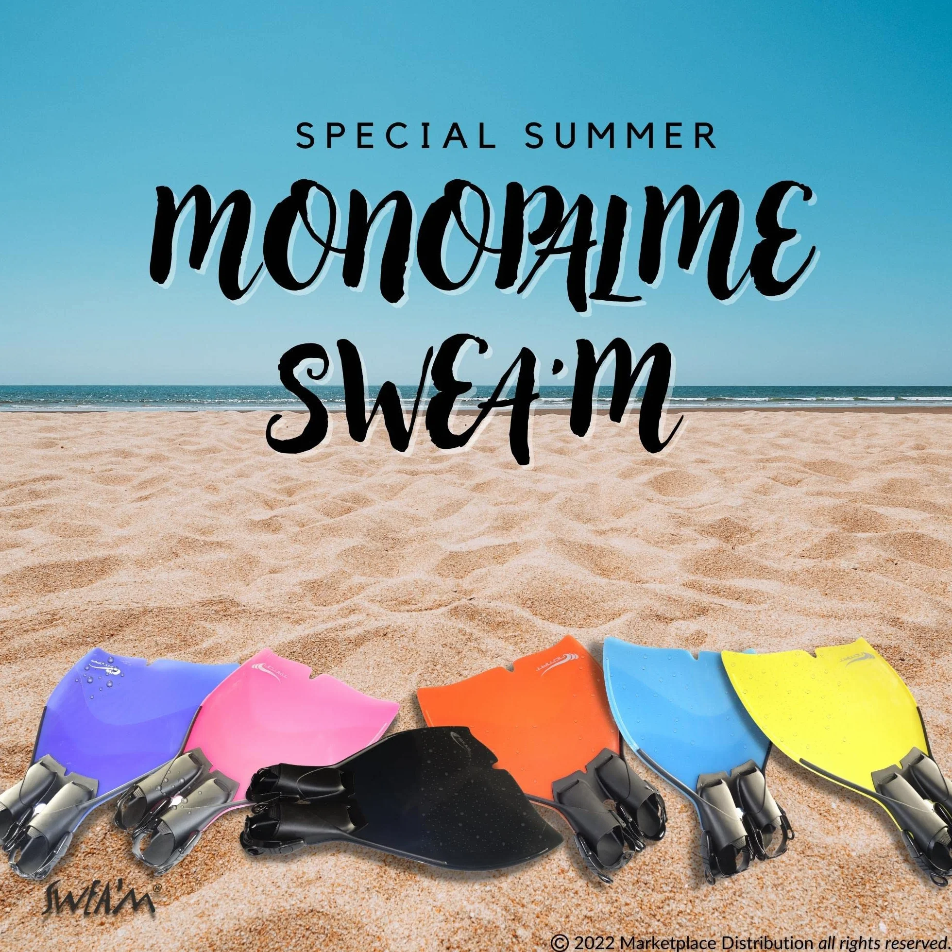 Sweam - Monoaleta Regulable 44-48 Translucida