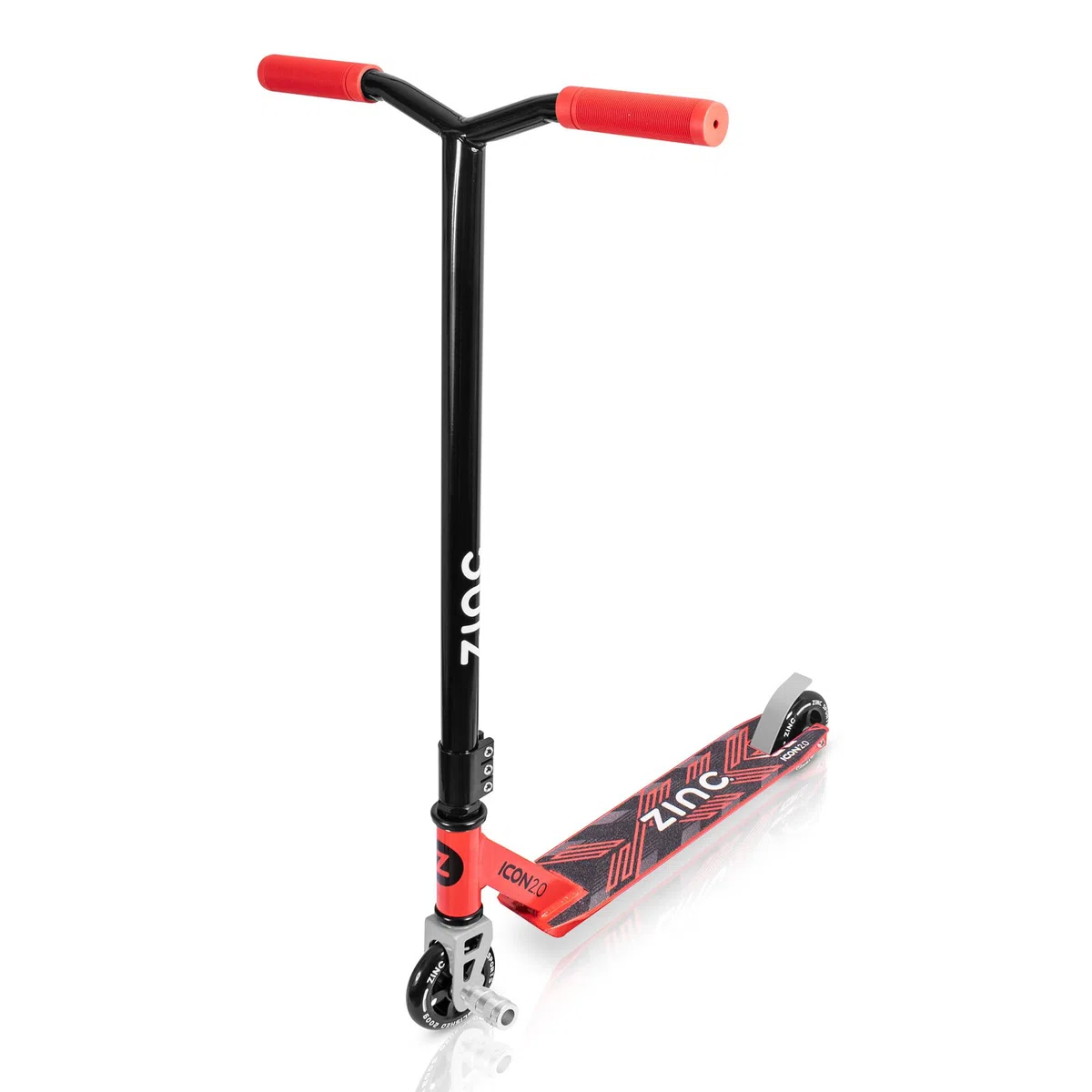 Zinc Icon 2.0 - Patinete para Acrobacias, Color Rojo y Negro