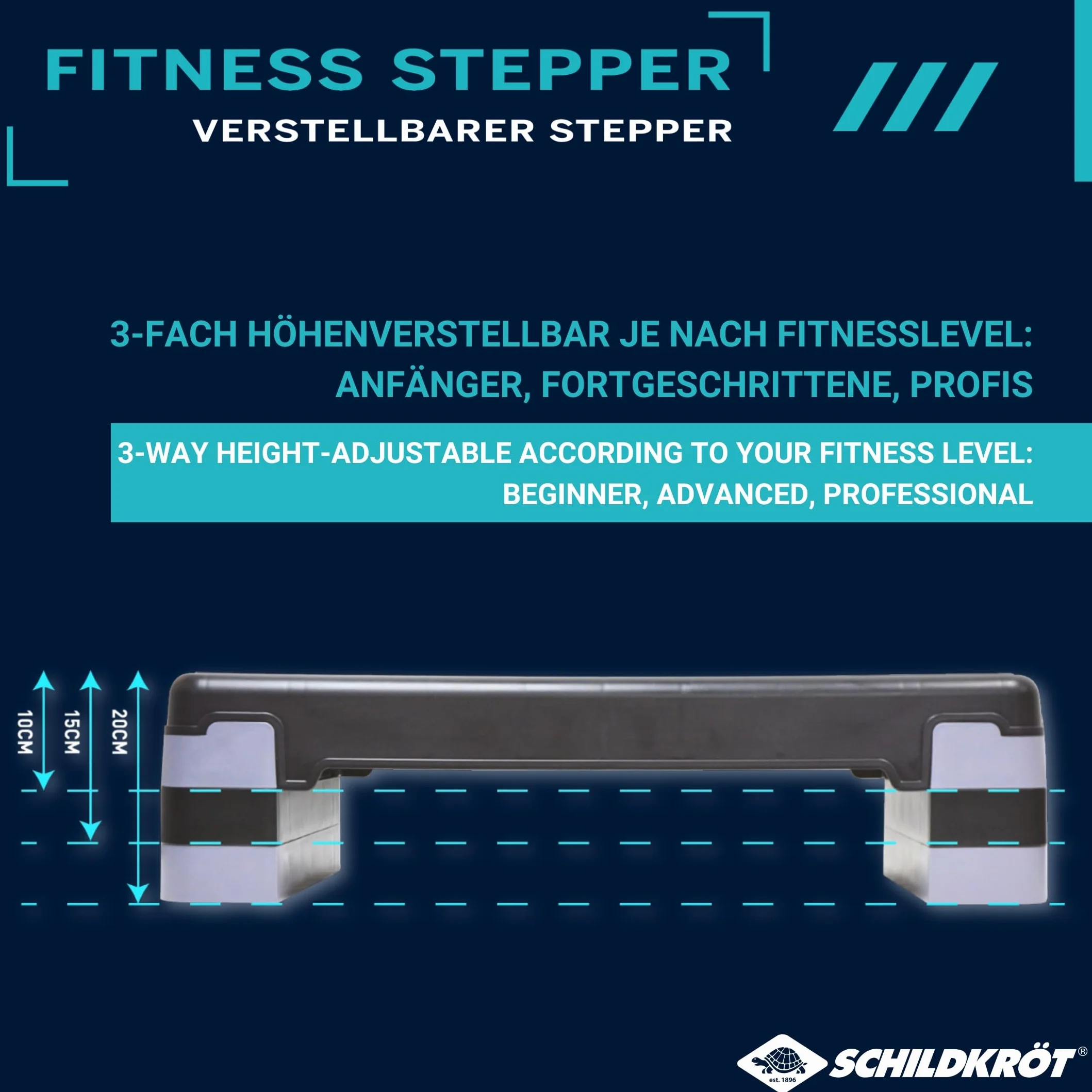 Schildkröt Fitness Fitness Stepper, 3fach h Keine Farbe