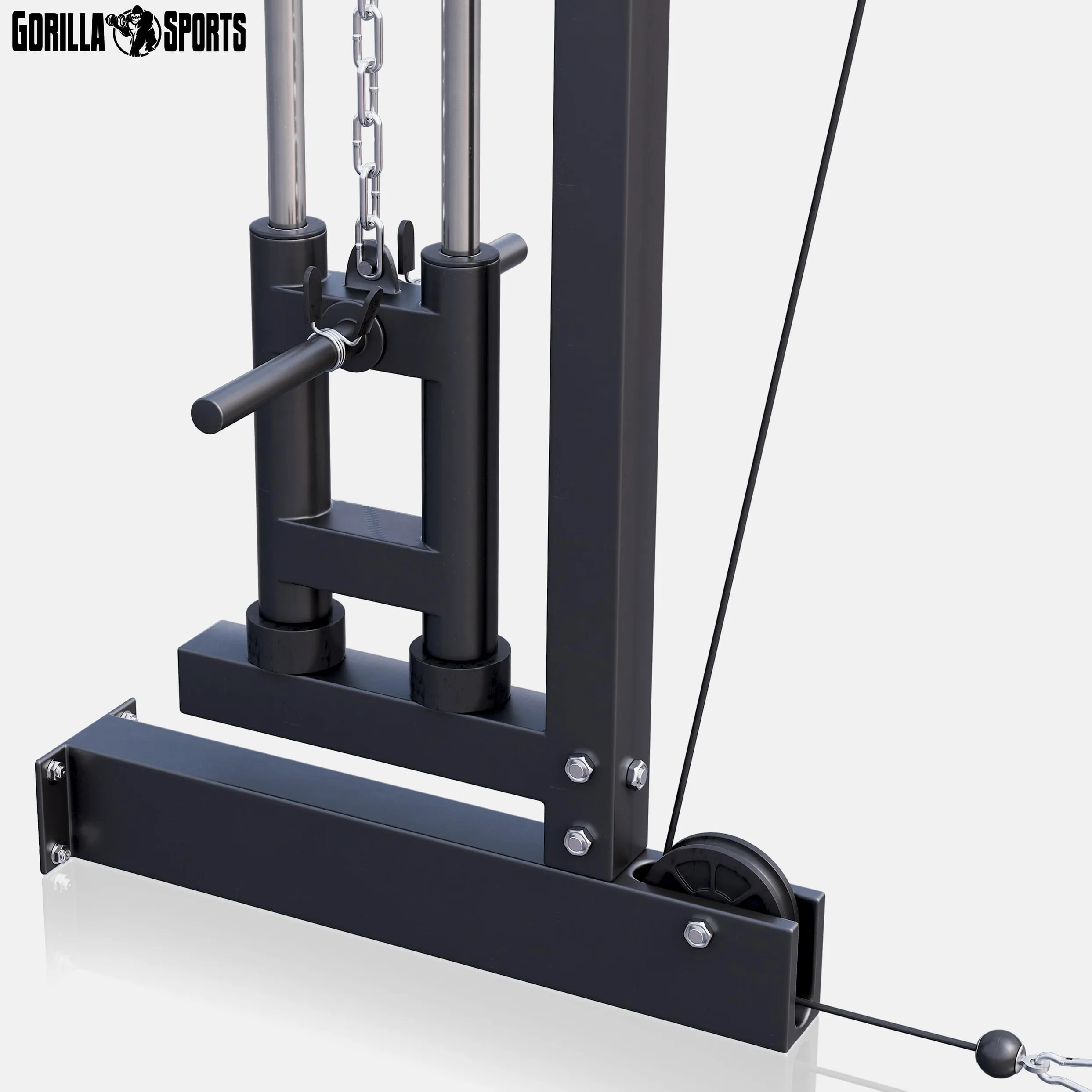 GORILLA SPORTS ® Torre de Tiro para Pared en Negro