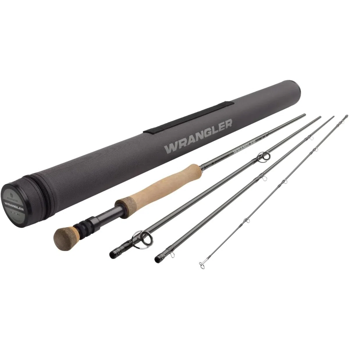 Redington Wrangler - Caña de pescar con mosca, 4 piezas, tubo de viaje de nailon duradero