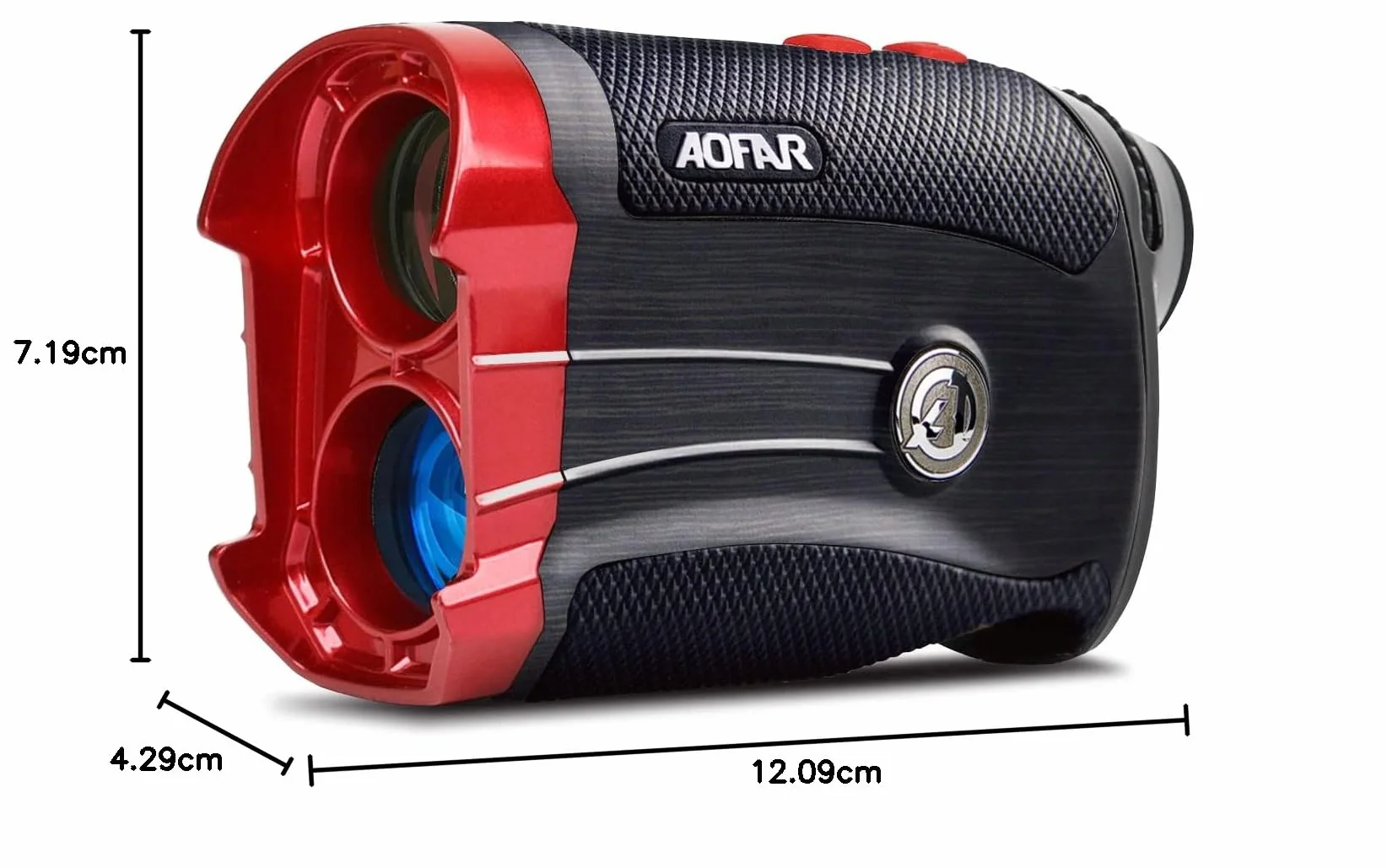 AOFAR GX-2S Telémetro de Golf con Pendiente de On/Off, con Bloqueo de Bandera y Vibración, 600 Yards White Range Finder,Impermeable,Embalaje de Regalo