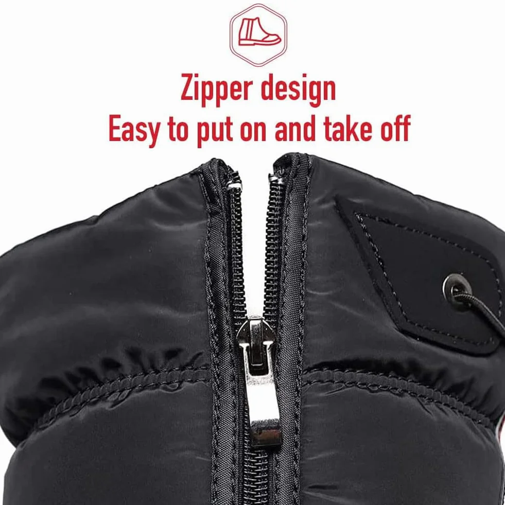 Botas de Nieve para Mujer con Cremallera Invierno Construido para la Comodidad, Invierno II Botas Impermeables Forradas de Piel Frosty Warm Antideslizante