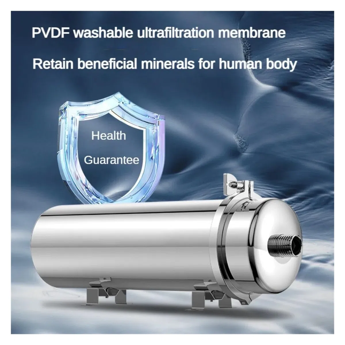 Purificador de Agua de Acero Inoxidable for Todo el hogar, purificador de Agua de ultrafiltración de Gran caudal, Filtro de Agua for Sistema doméstico de Bebida(159-8000L H)