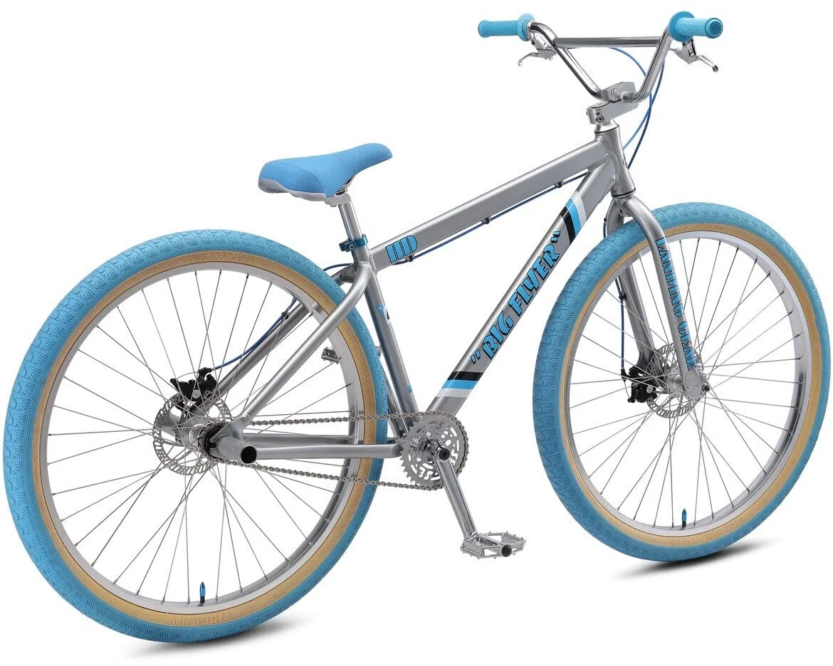 SE Bikes Big Flyer HD 29R BMX Bike (43 cm, Alta Def Plata)