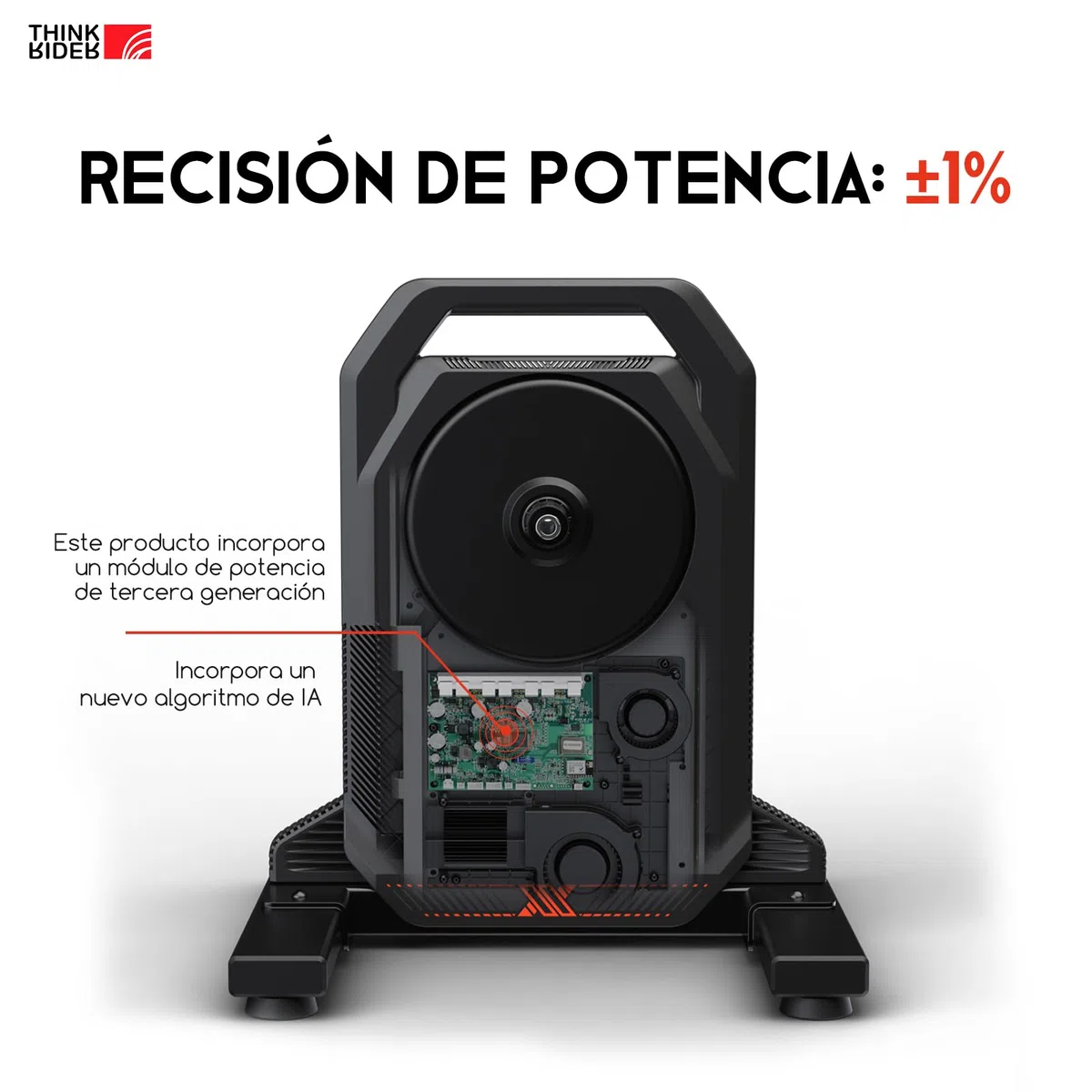 ThinkRider XX Pro El Entrenador de Bicicletas Inteligentes de tracción Directa Tiene un máximo de 2500w de Rodillos de Bicicletas de generación de energía en Interiores.