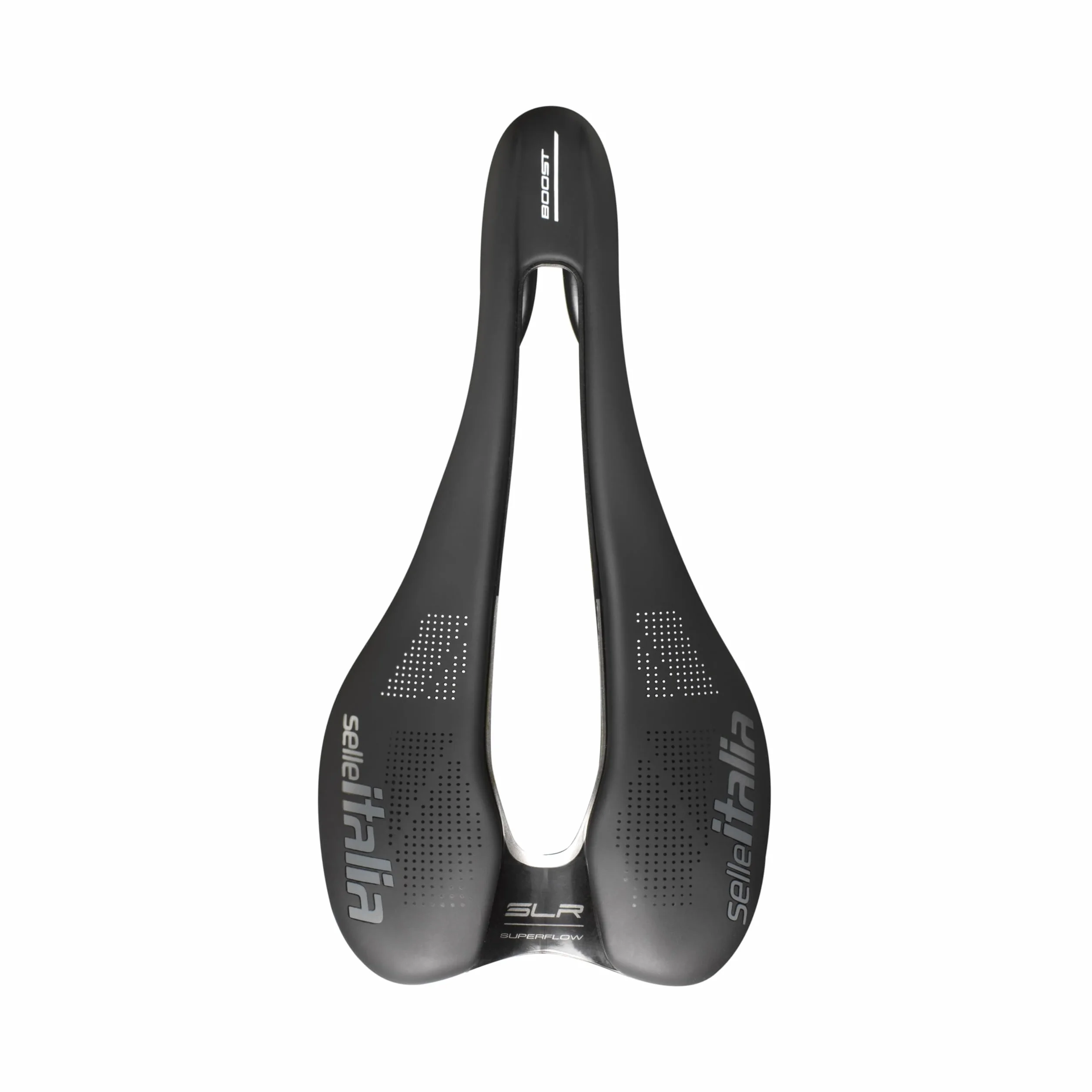 Selle Italia SLR Boost TM Superflow - Sillín de Bicicleta con Diseño Clásico SLR, Cómodo Sillín de Gel para Carretera y Agujero Superflow