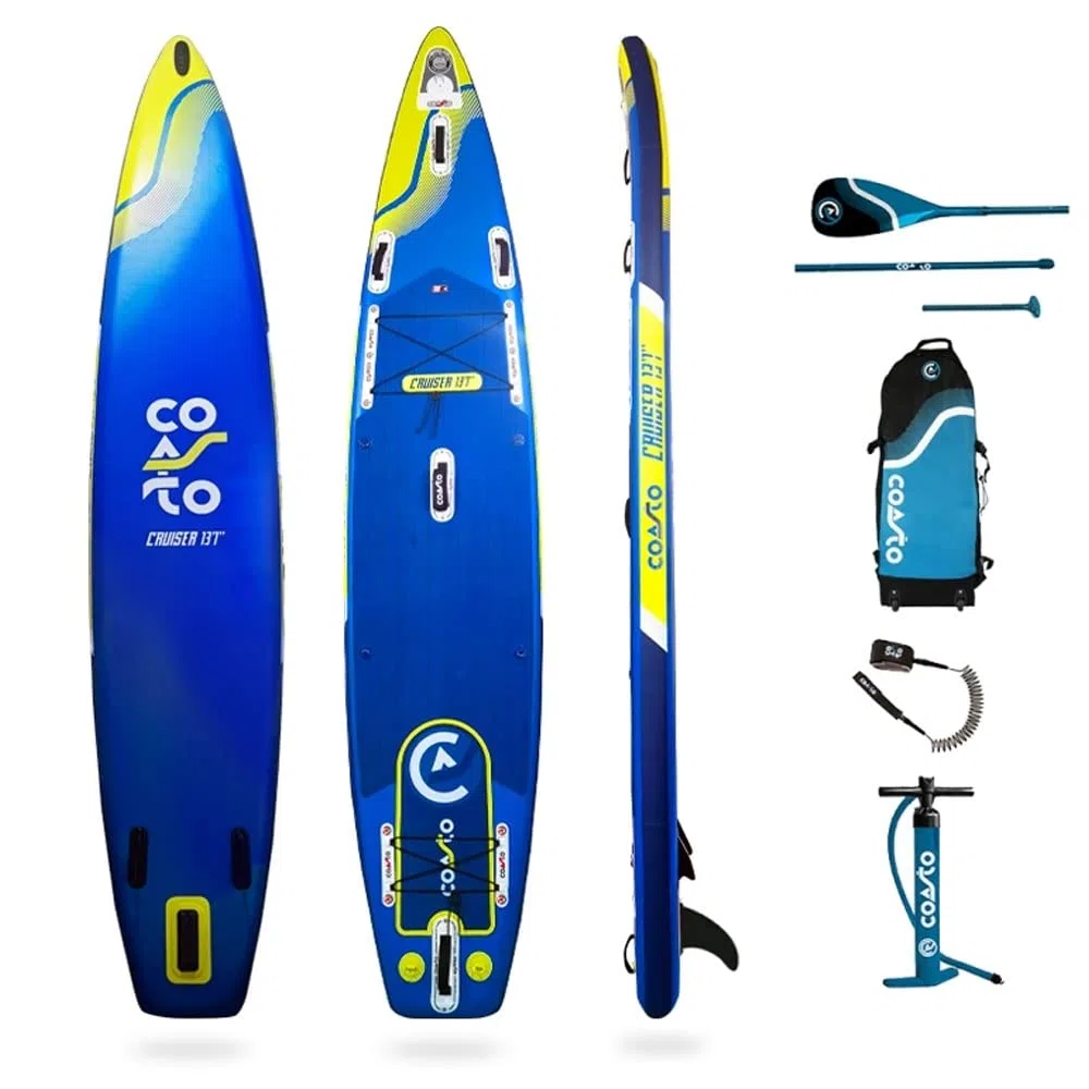Coasto Cruiser Tabla Sup, Adultos Unisex, BLU/Lima, 13'1"