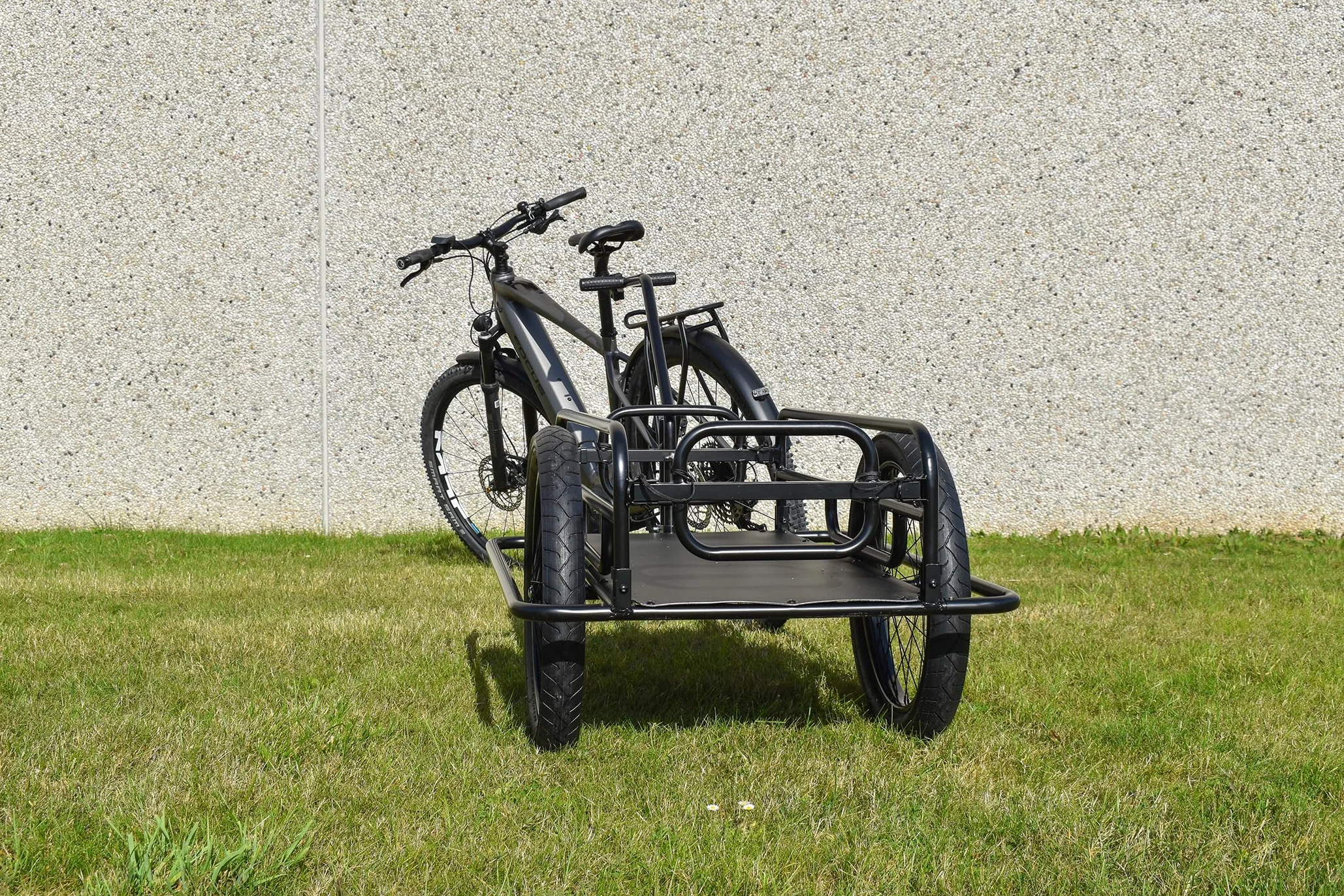 Remolque plegable para bicicleta enganche en tija de sillín