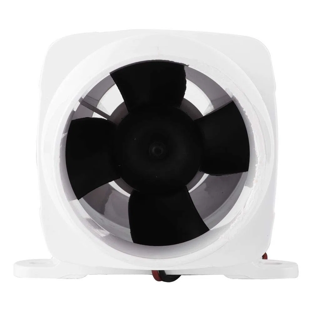 Soplador de aire de sentina marina, 3 pulgadas Soplador de aire de sentina marina en línea Ventilador de ventilación fuerte mudo para Yacht Boat RV(24V)