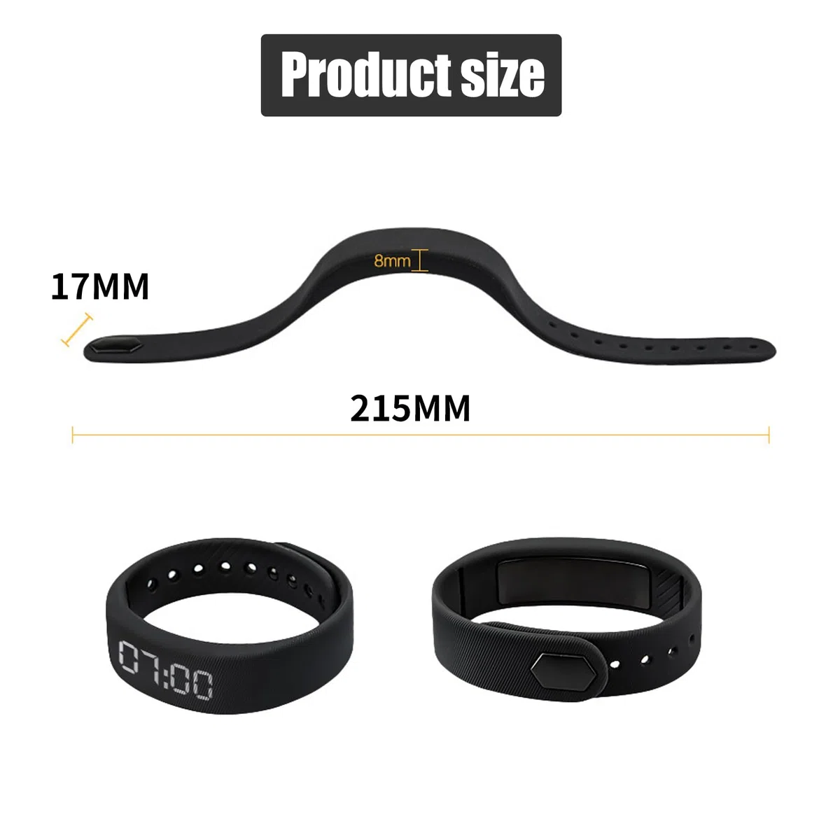 Reloj podómetro digital impermeable – Contador de pasos sin Bluetooth, reloj de seguimiento de fitness con alarma vibratoria silenciosa, pantalla LED, no requiere aplicación, reloj digital impermeable