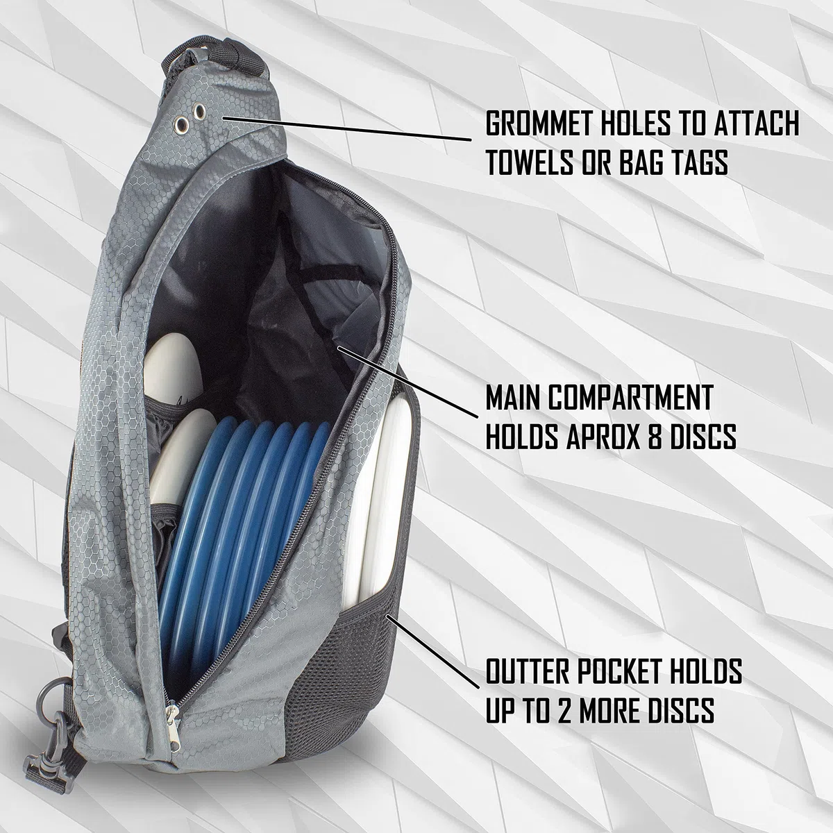 Infinite Discs Disc Golf Mochila Slinger Bag | 6-12 Discos