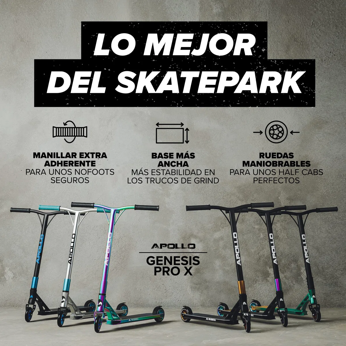 Apollo Genesis Pro Stunt Scooter ABEC 9 Freestyle