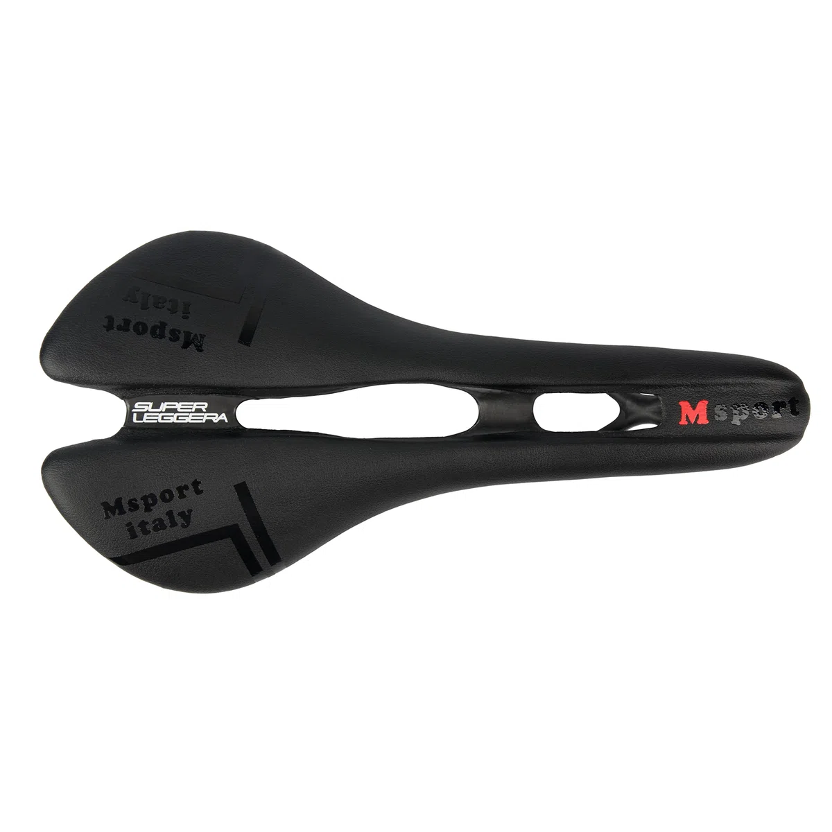Msport Sillín de bicicleta de fibra de carbono para bicicleta de carretera y MTB súper ligero (negro)