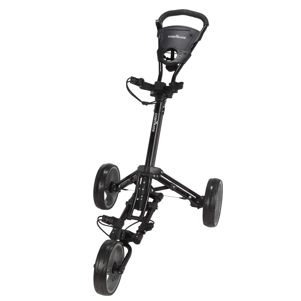 Golf X-Lite One-Click Carrito DE Golf Plegable para Tirar/Empujar, Negro/Gris