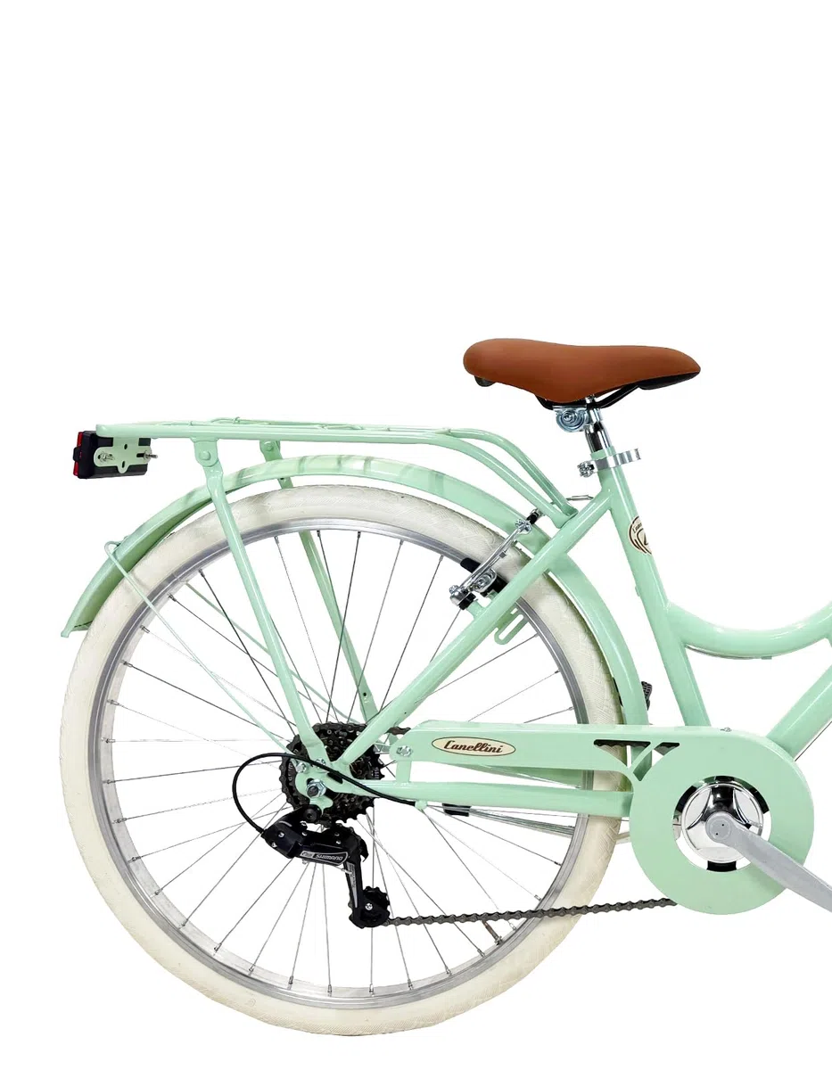 Canellini - Bicicleta de ciudad Citybike de estilo vintage, retro, Dolce Vita, con cambio de 6 velocidades, Roma 26