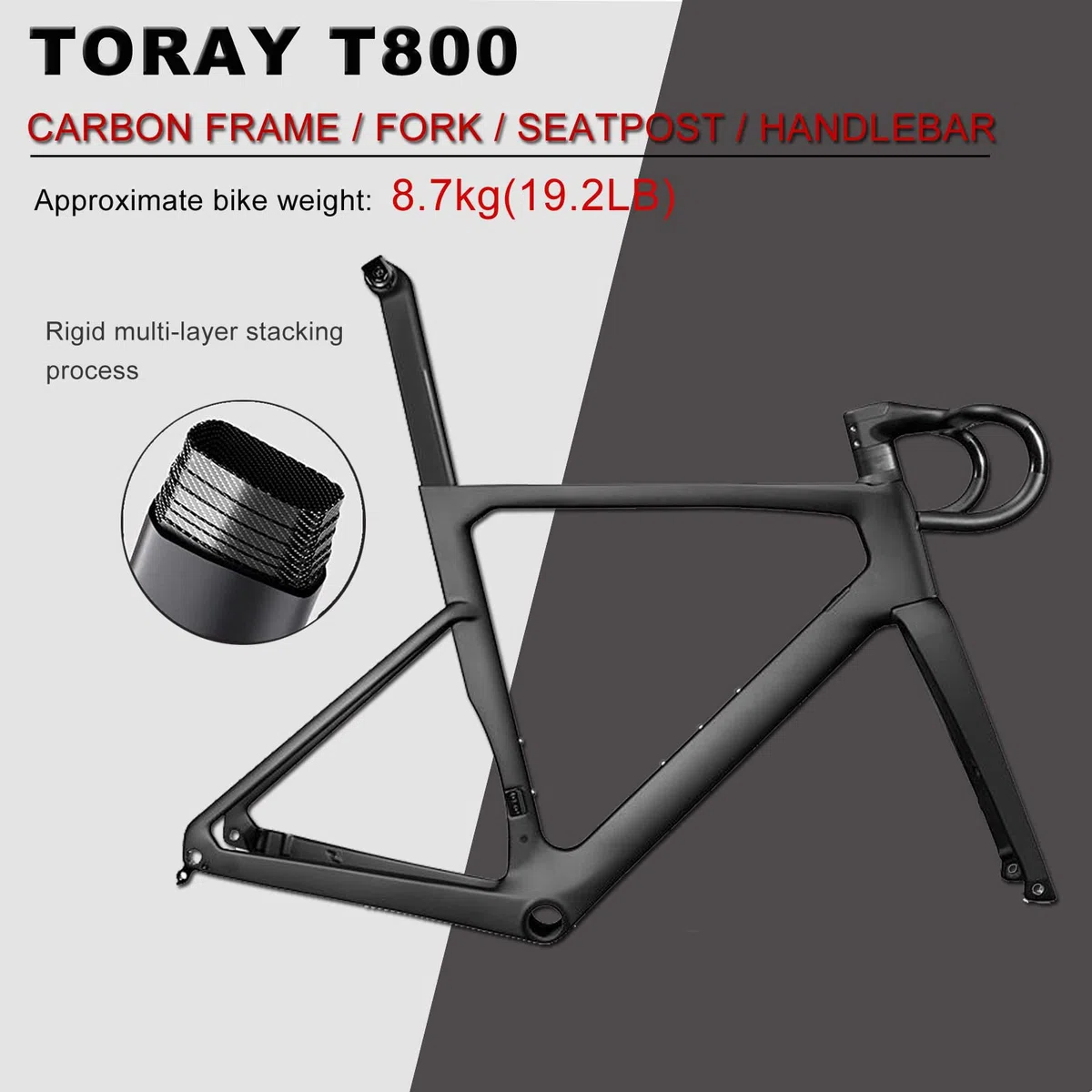 KABON Bicicleta Carbono Gravel de Carretera, 700CX40C con Shimano 105 22 Velocidad, Bicicleta de Carreras con Freno de Disco para Hombres y Mujeres