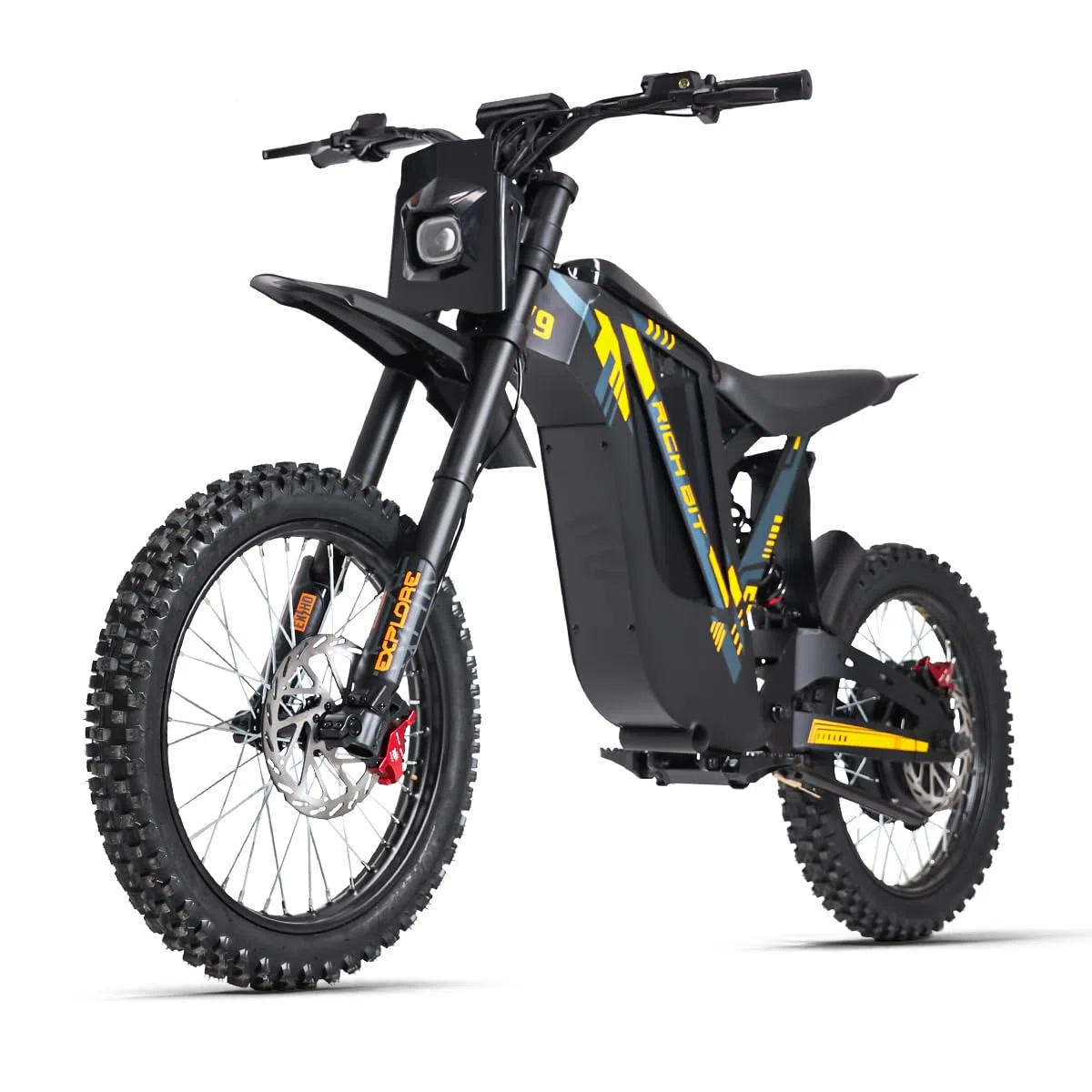 Bicicleta eléctrica de montaña V9 Ultra de cysum, batería de alta potencia de 48 V y 20 Ah, autonomía de 65 km, doble suspensión, bicicleta eléctrica todo terreno
