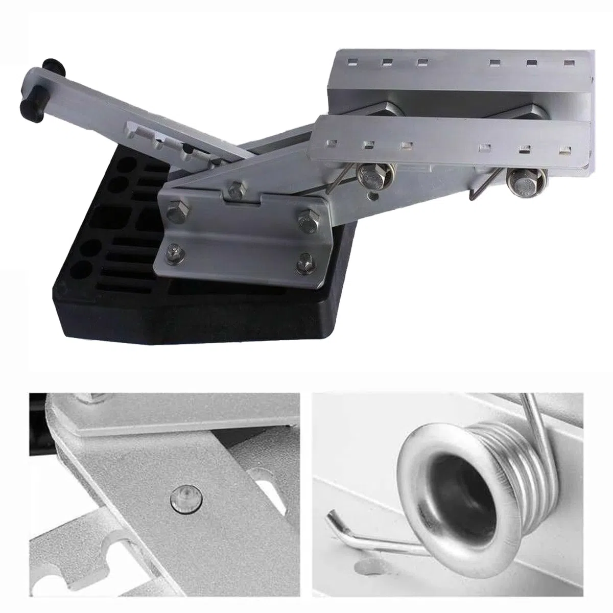 Nisorpa Soportes de motor de barco – hasta 20 hp, carga de 110 libras, soporte fuera de borda para transom, soporte de motor fuera de borda para 2 tiempos