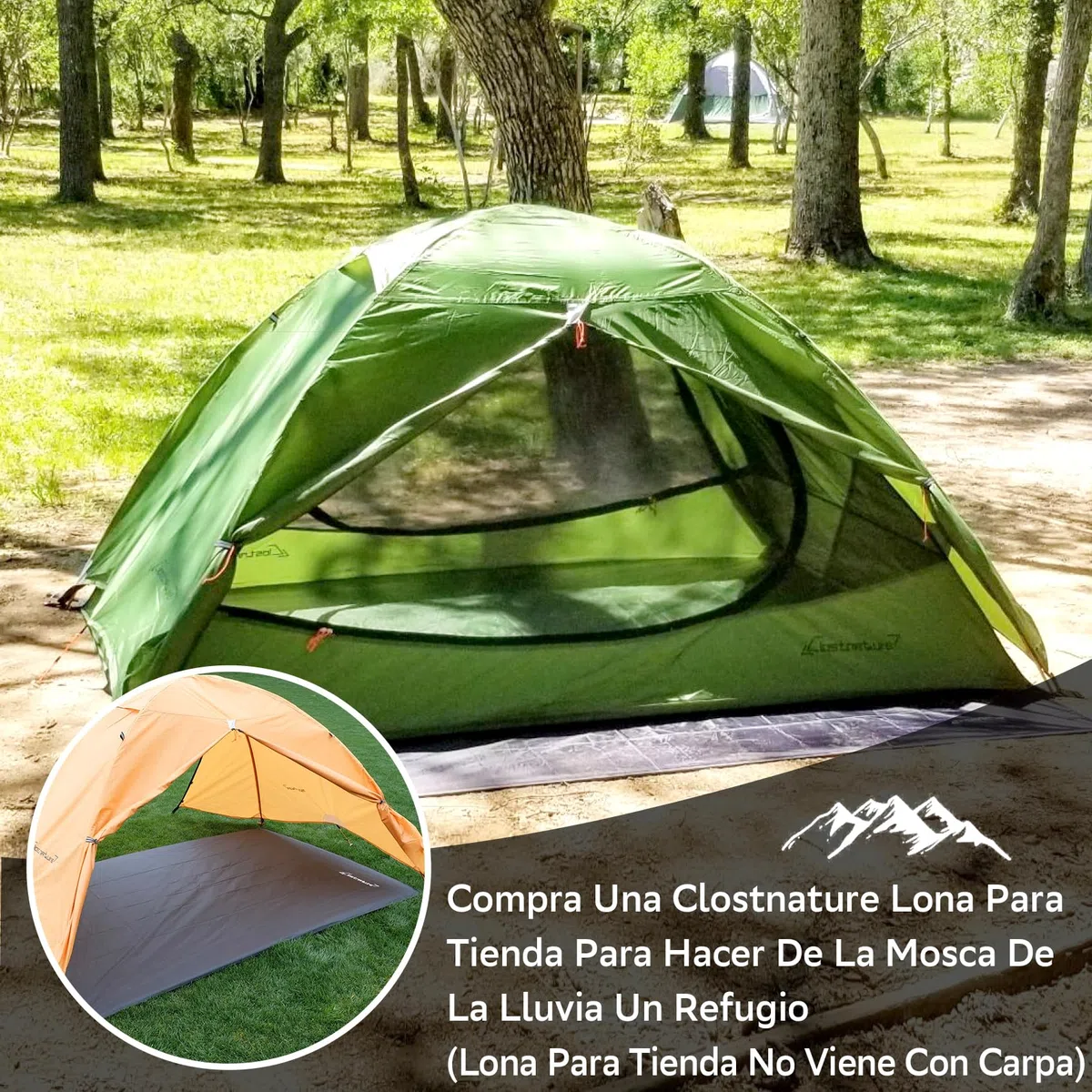 Clostnature - Tienda de Campaña para 2/3/4 Personas para Acampar - Tienda de Campaña Impermeable para Exteriores,Tienda de Campaña Compacta con Tamaño de Paquete Pequeño,Festival