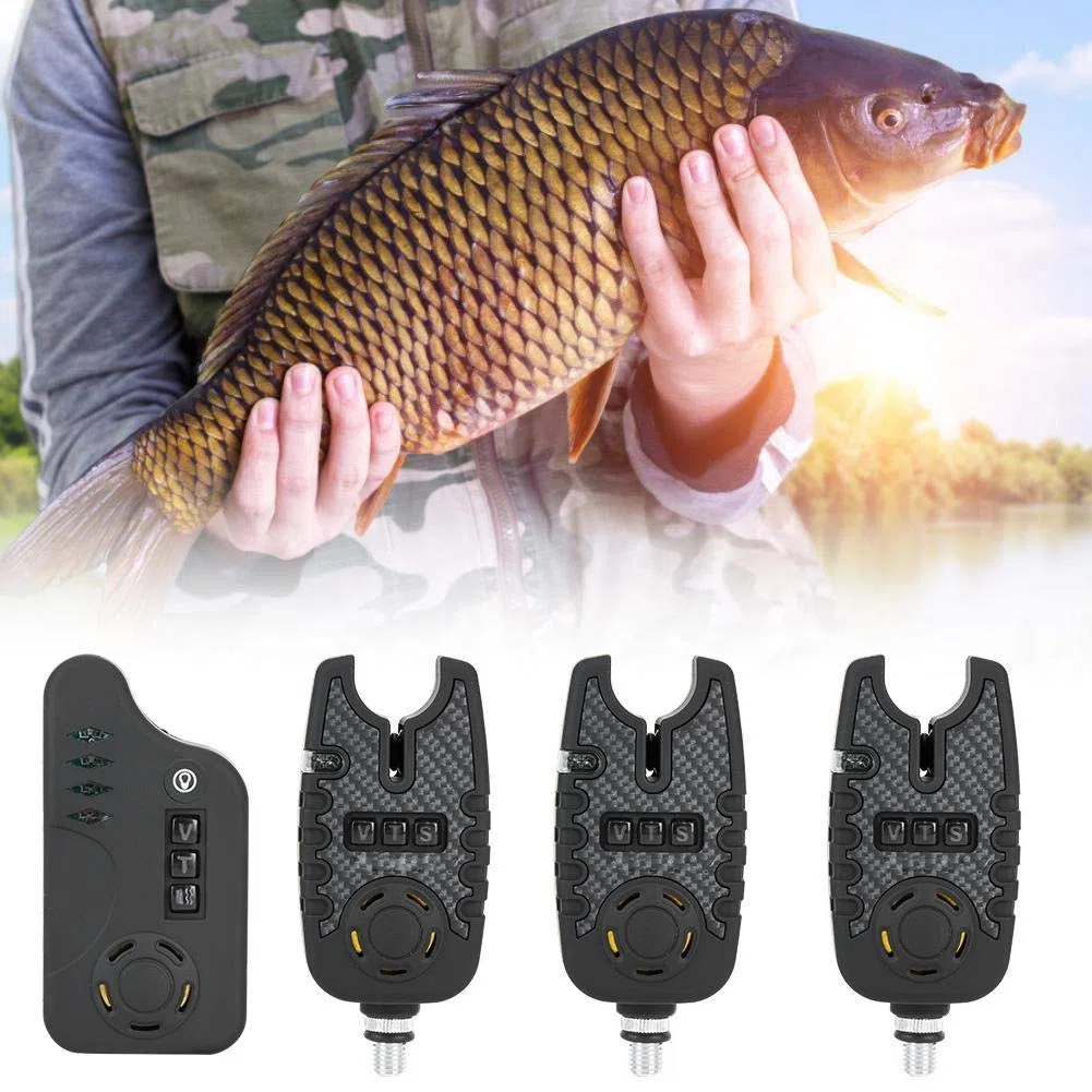 RiToEasysports Alarma de Pesca LED, indicador de Alarma de picadura de Pesca eléctrica ABS con Alerta de Sonido para Pesca Nocturna Diurna Otras Herramientas y Accesorios de Pesca
