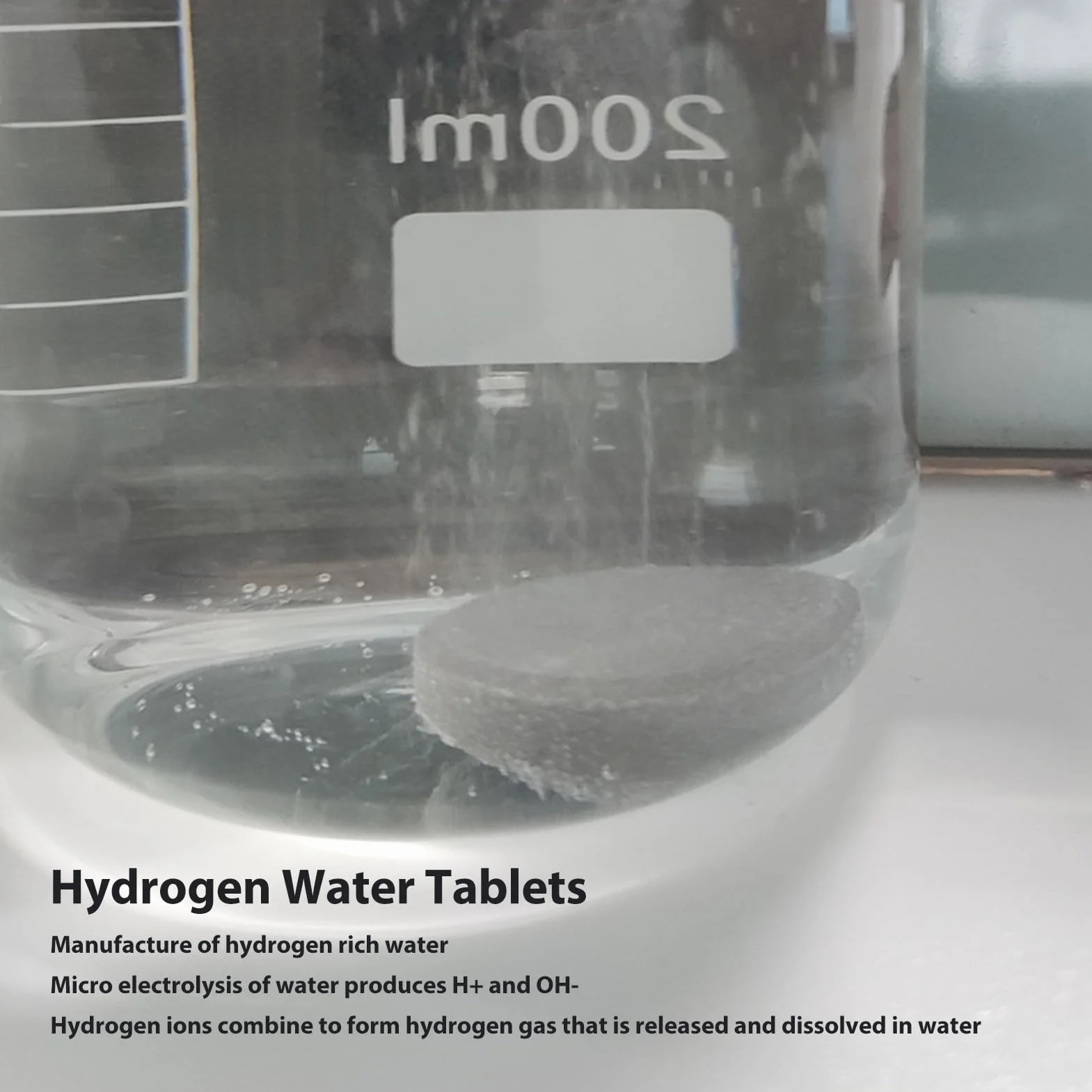 Semme Tableta de Agua de Hidrógeno Mineral de 45 Piezas, Fabricación de Agua Rica en Hidrógeno, Suplementación de Factores Traza, para Agua Alcalina de Molécula Pequeña