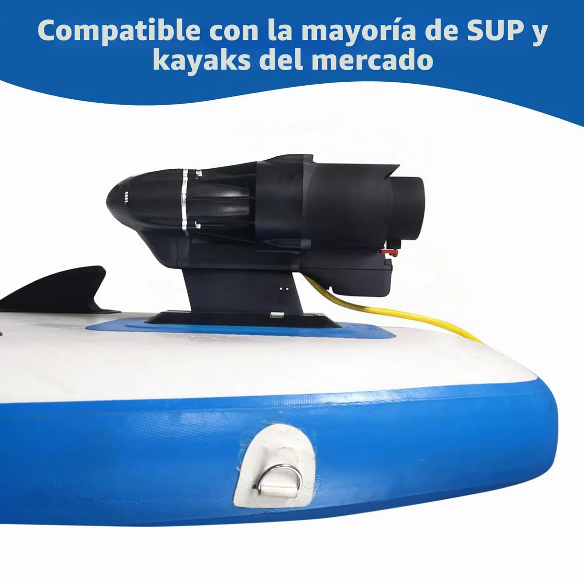 Aleta eléctrica de hélice SUP direccional para barco de pesca, motor de 360 W, 8 km/h, propulsor submarino para tabla de remo y kayaks (Sin batería)