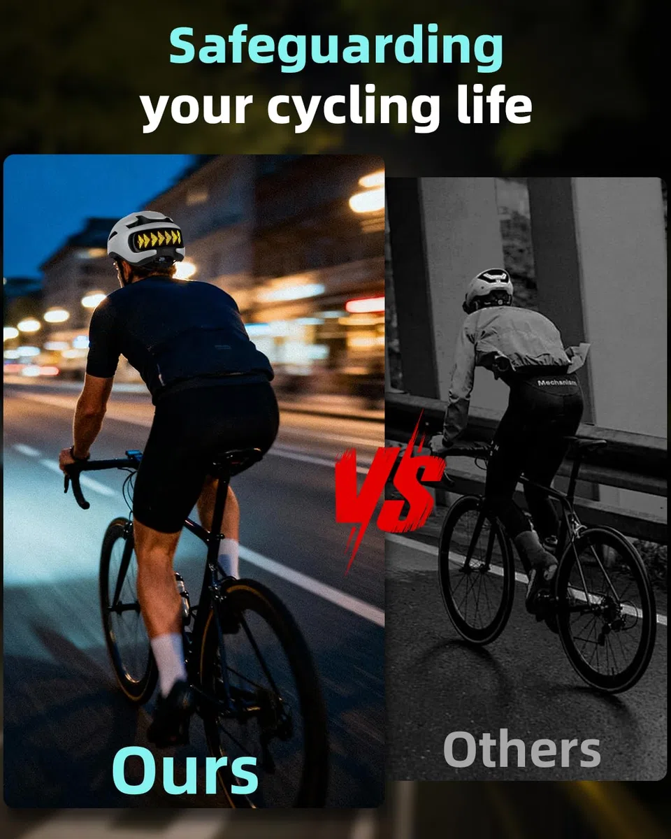 Casco LED Inteligente con Control Remoto y App,Texto y patrón DIY Personalizables,luz Intermitente,Resistente,Impermeable,Ligero,para Hombres y Mujeres Adultos,per biciclette