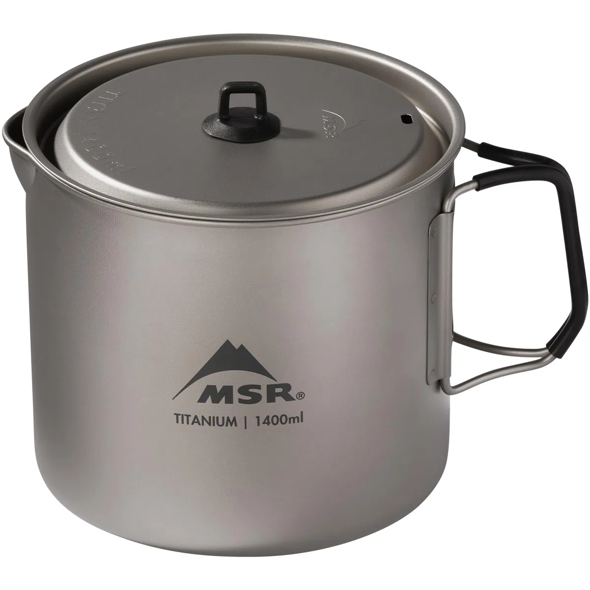 Msr Titan Kettle 1400 Ml Hervidor de Camping de Titanio, Unisex, Gris