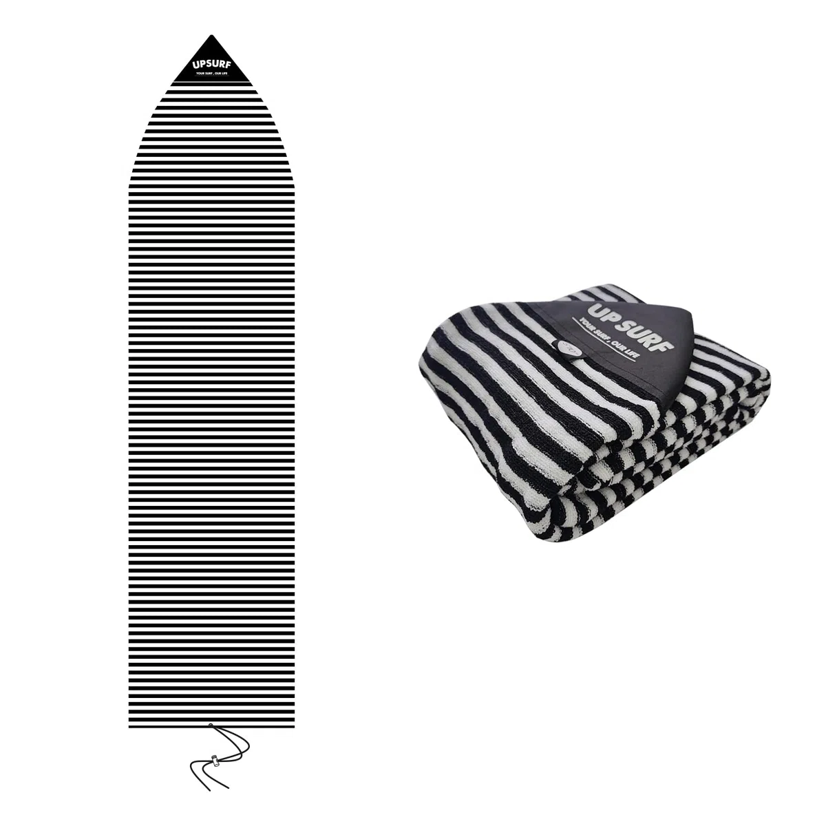 UPSURF 5'8"/5'10"/6'0"/6'6"Surfnoard Sock Cover-Long Board Sock Cover Light Protective Bag for Your Surf Board