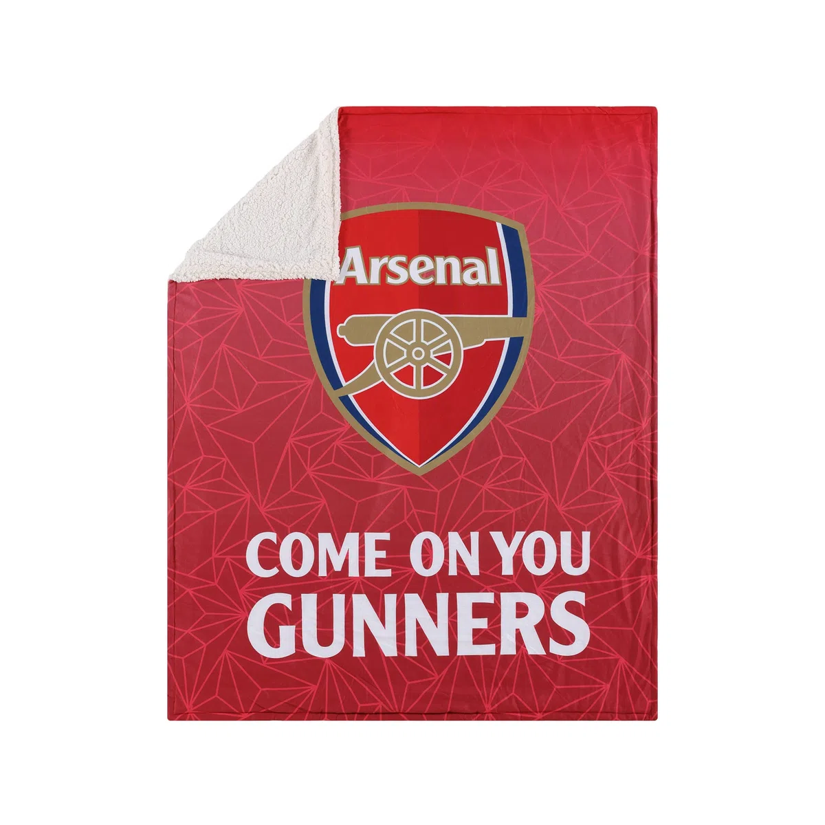 Arsenal FC EPL Slogan Sherpa - Manta de felpa