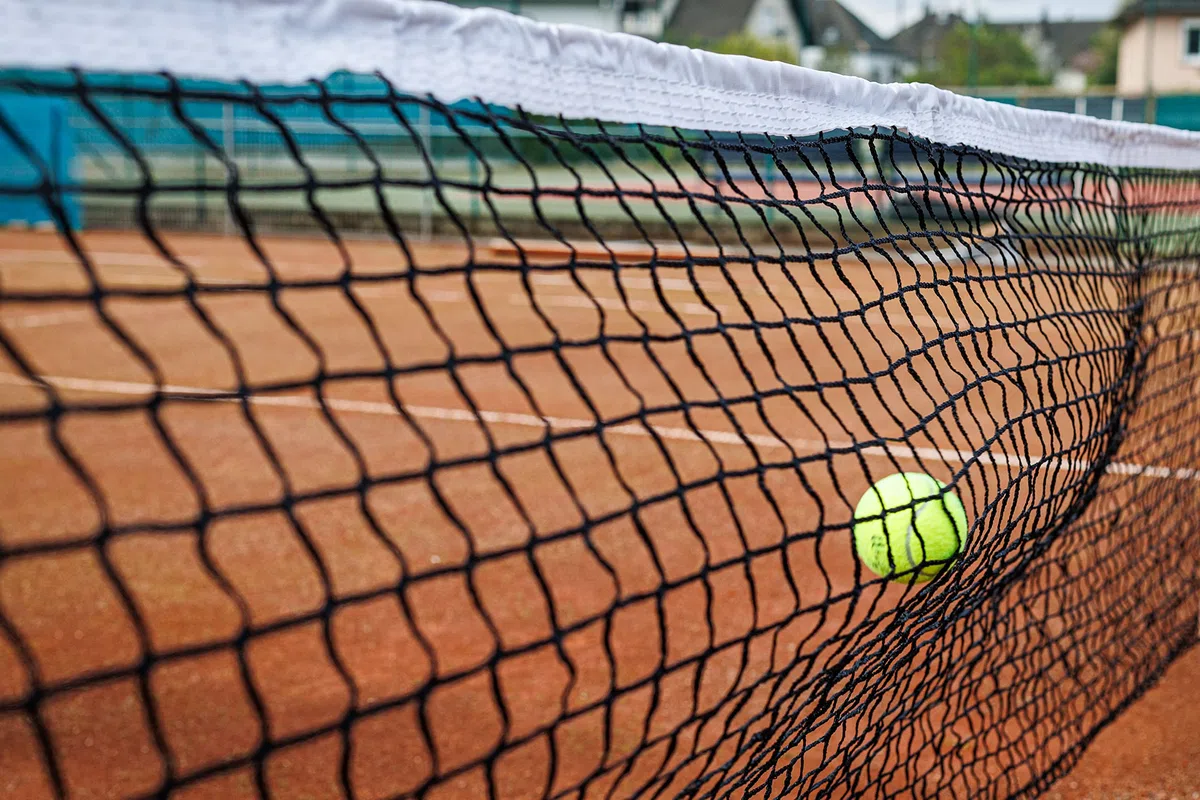 Red de Tenis Club Torneo de 3 mm – Red Especial Tierra Batida con una Banda no ensuciada