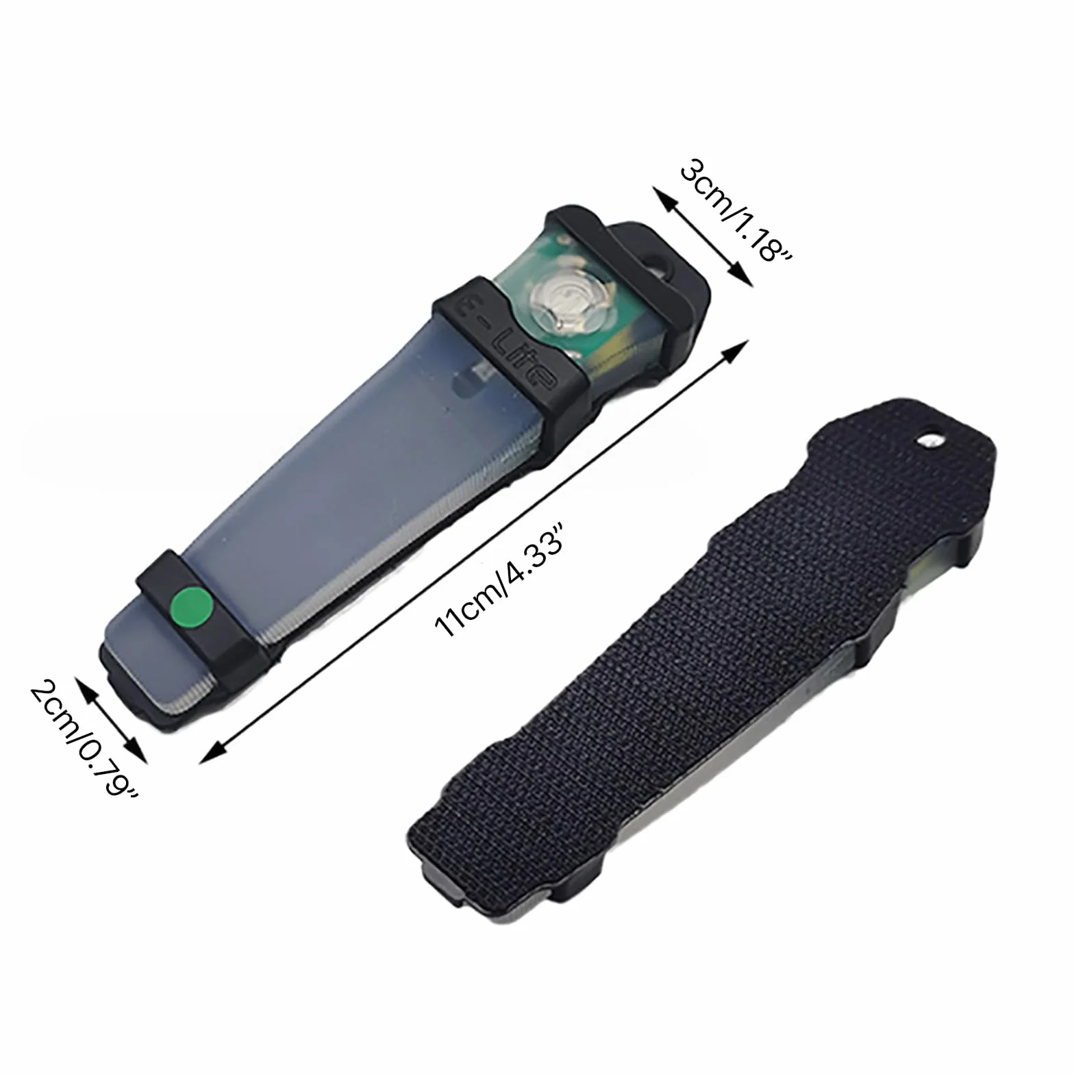 Tacticals Casco Seguridad Luz Intermitente Exterior Caza Luz de Supervivencia Personales Identificación Marcador Luz Regalo Supervivencia Linterna