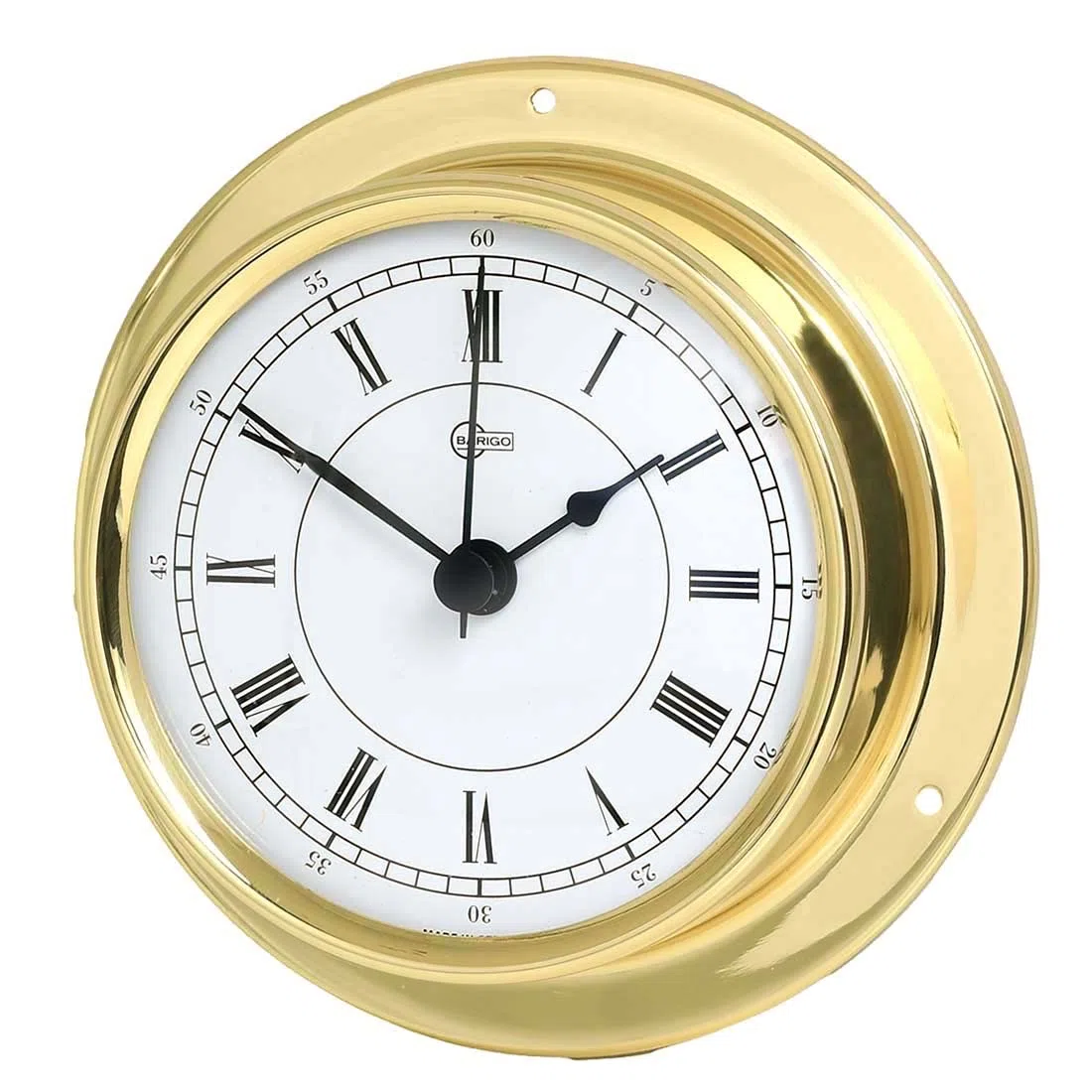 Barigo Cabin Equipment Reloj de barco Tempo latón pulido 110mm
