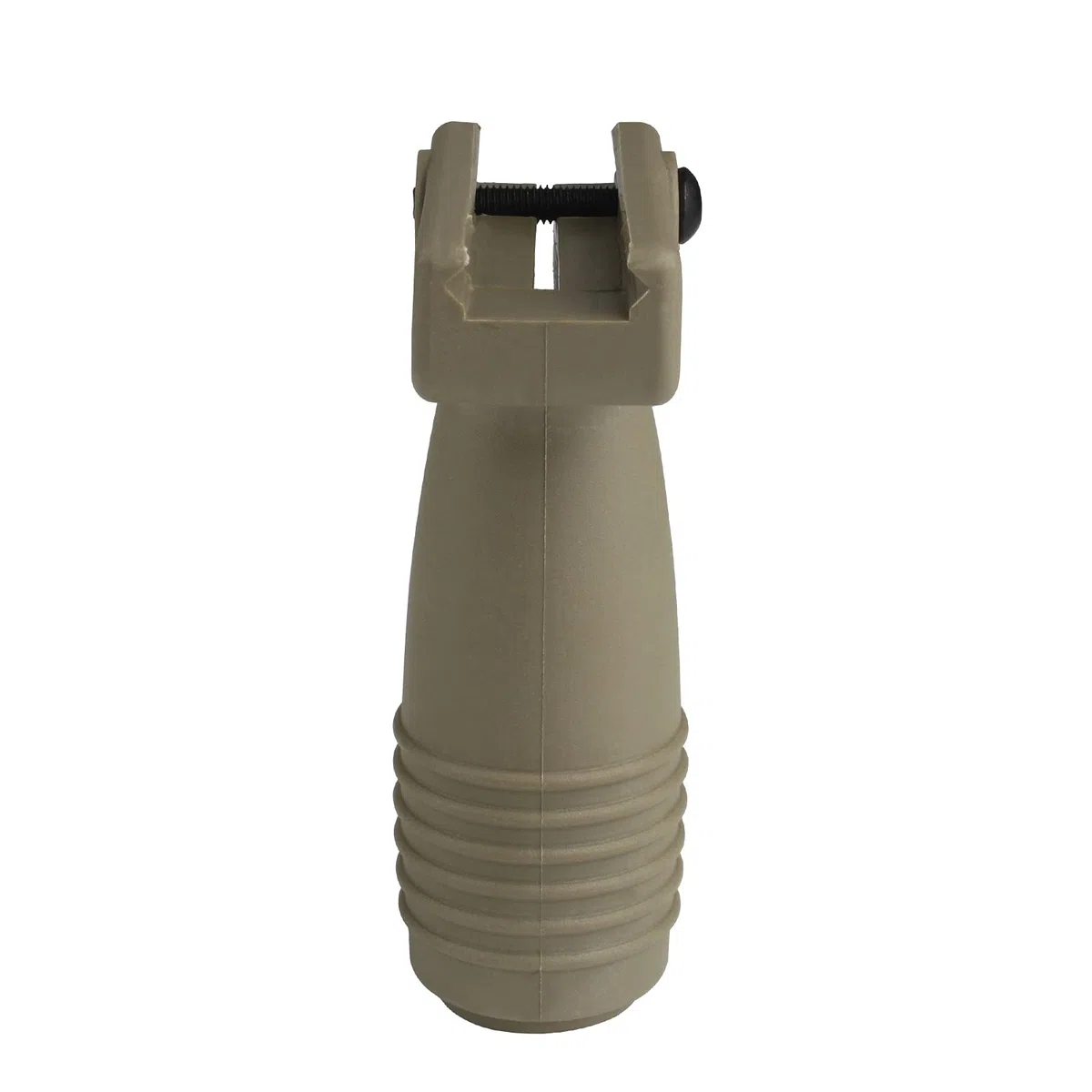 Empuñadura frontal Foregrip de nailon para airsoft, mango vertical Fore Grip para raíles Picatinny de 20 mm, montaje CJ/WB-03 (caballero cilíndrico, tan)