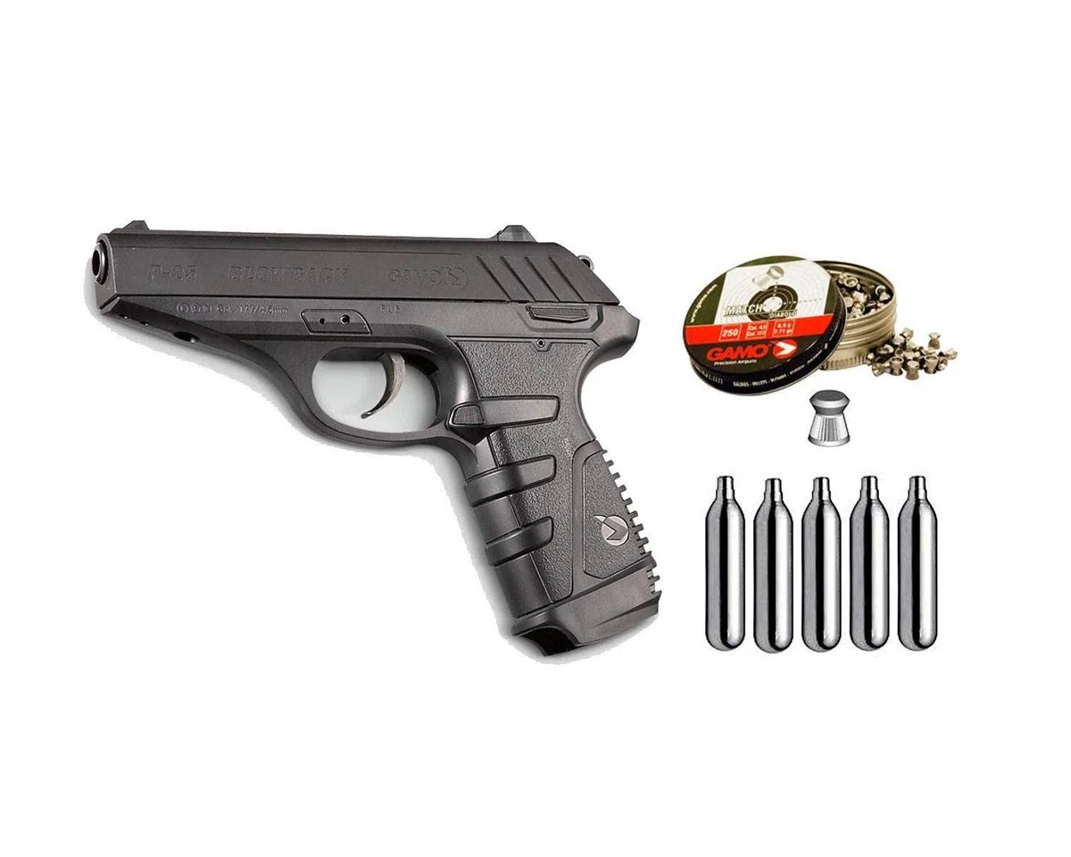 GAMO Pistola P-25 BLOWBACK *Cargador 62120US001SP 4,5 Unisex Adultos