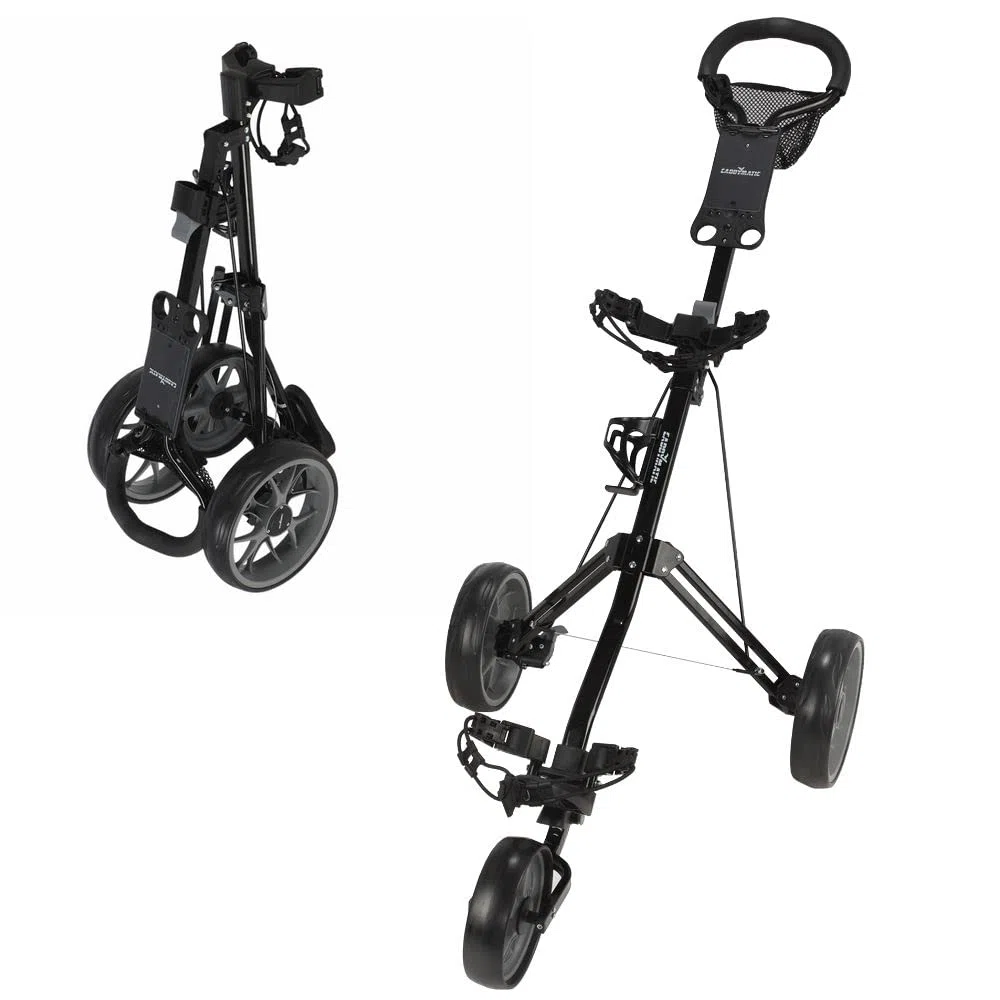 Golf Pro Lite Carrito DE Golf DE 3 Ruedas Negro/Gris