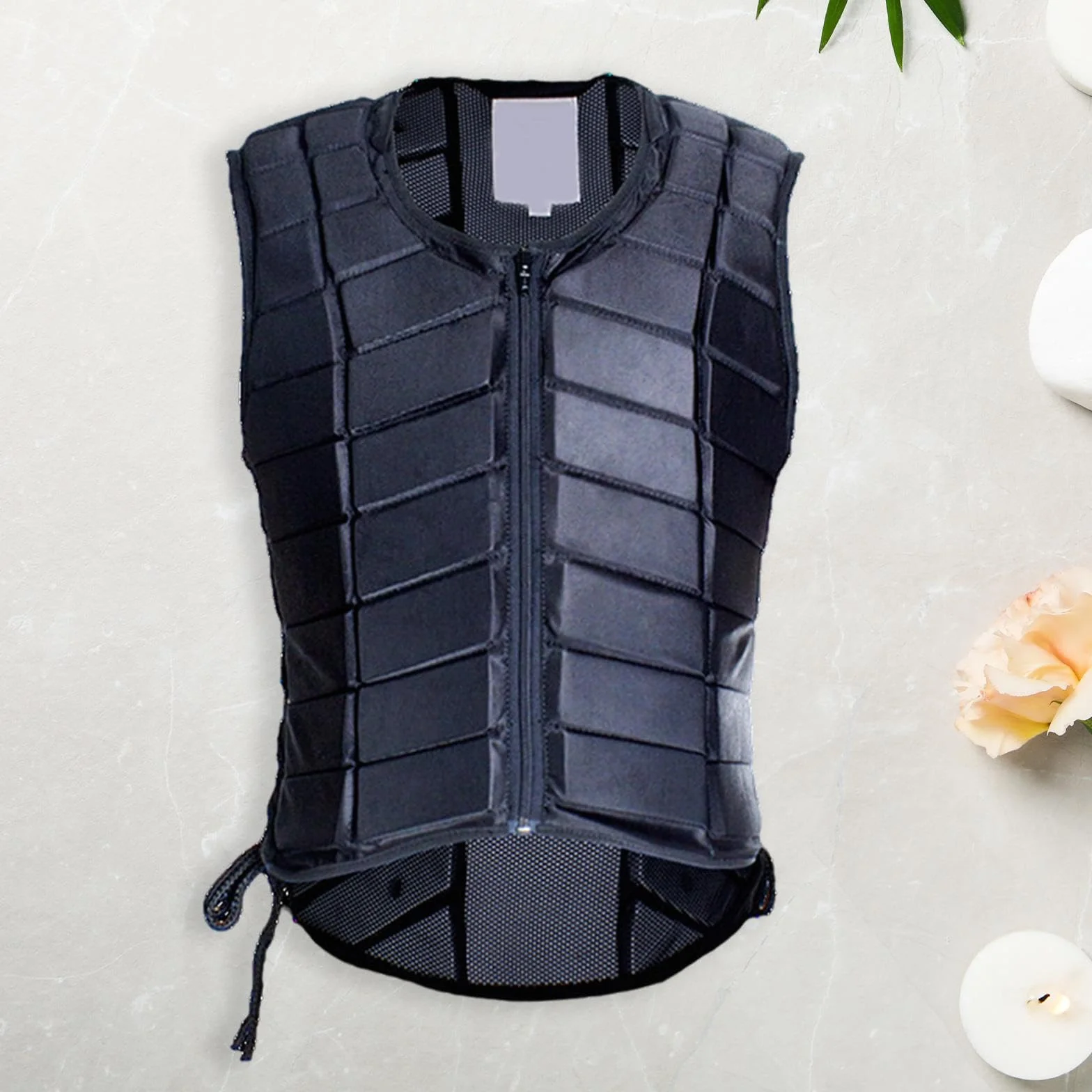 Chaleco Ecuestre Protector Equitación para Adultos Hombres Mujeres Accesorio de Protección Transpirable Y Flexible Diseño Ergonómico Y