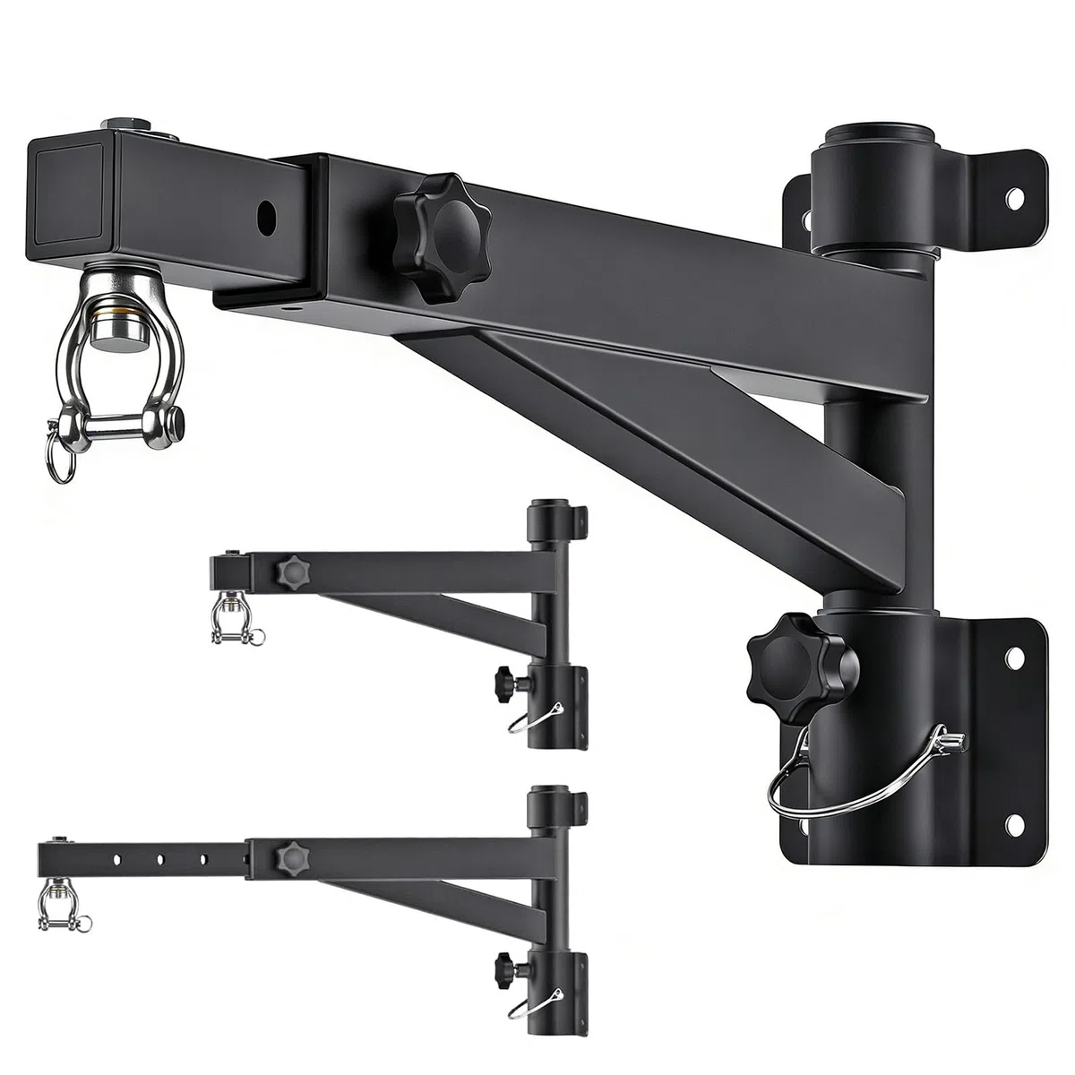 Soporte de pared para saco de boxeo, soporte giratorio de alta resistencia, soporte de pared ajustable para sacos de boxeo, kickboxing y speed bags, regulable de 43 a 63 cm, hasta 113-227 kg