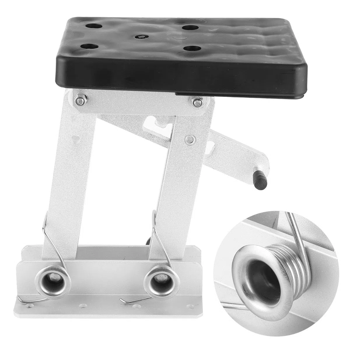 Akozon Soporte del motor fuera de borda Construcción de aluminio anodizado Montaje ajustable para motores auxiliares Kicker de 2 tiempos y