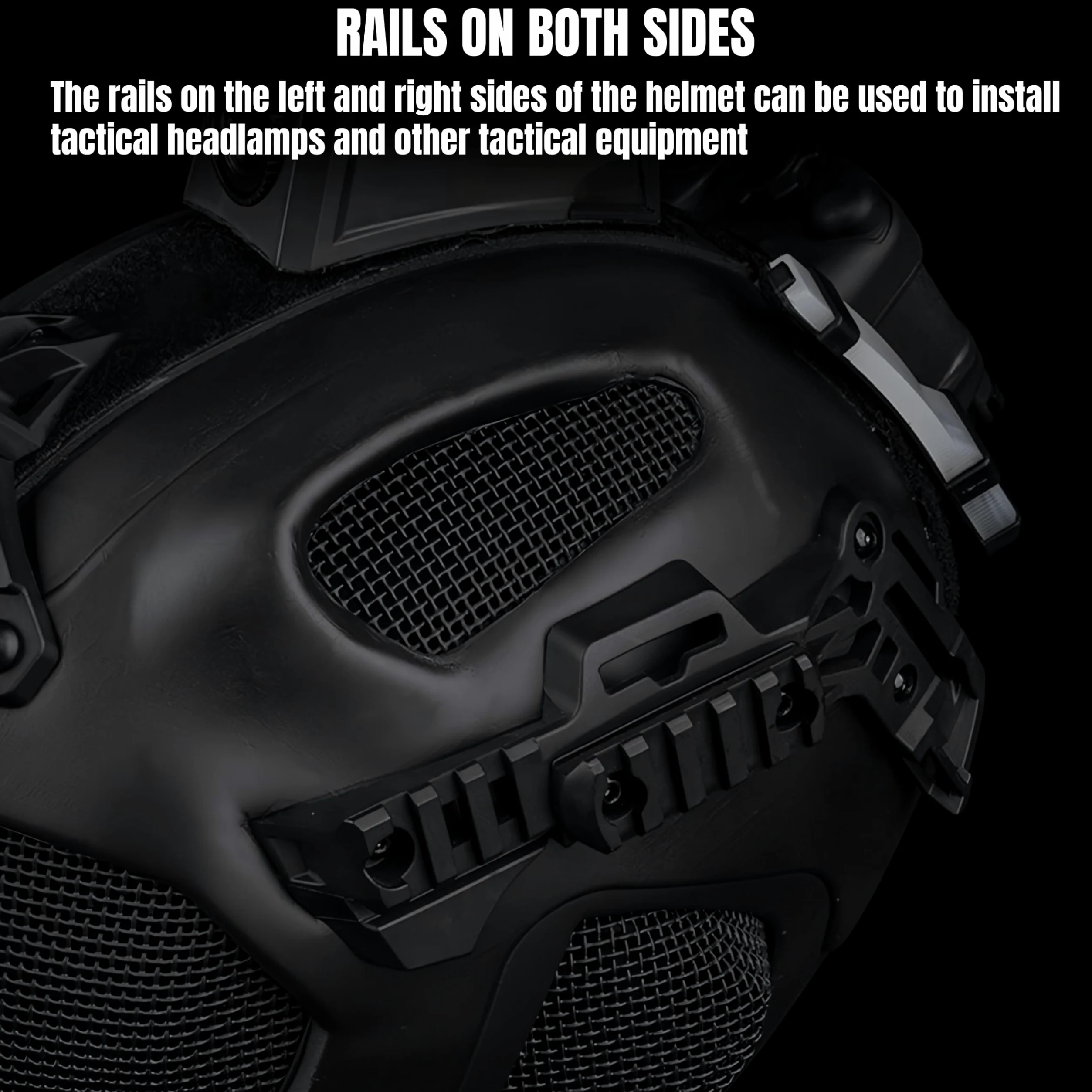 Casco táctico de protección Completa para Caza Militar, Airsoft, Paintball, CS, Malla de Acero, máscara Facial de Seguridad EVA, Ligero, Punk, Cosplay